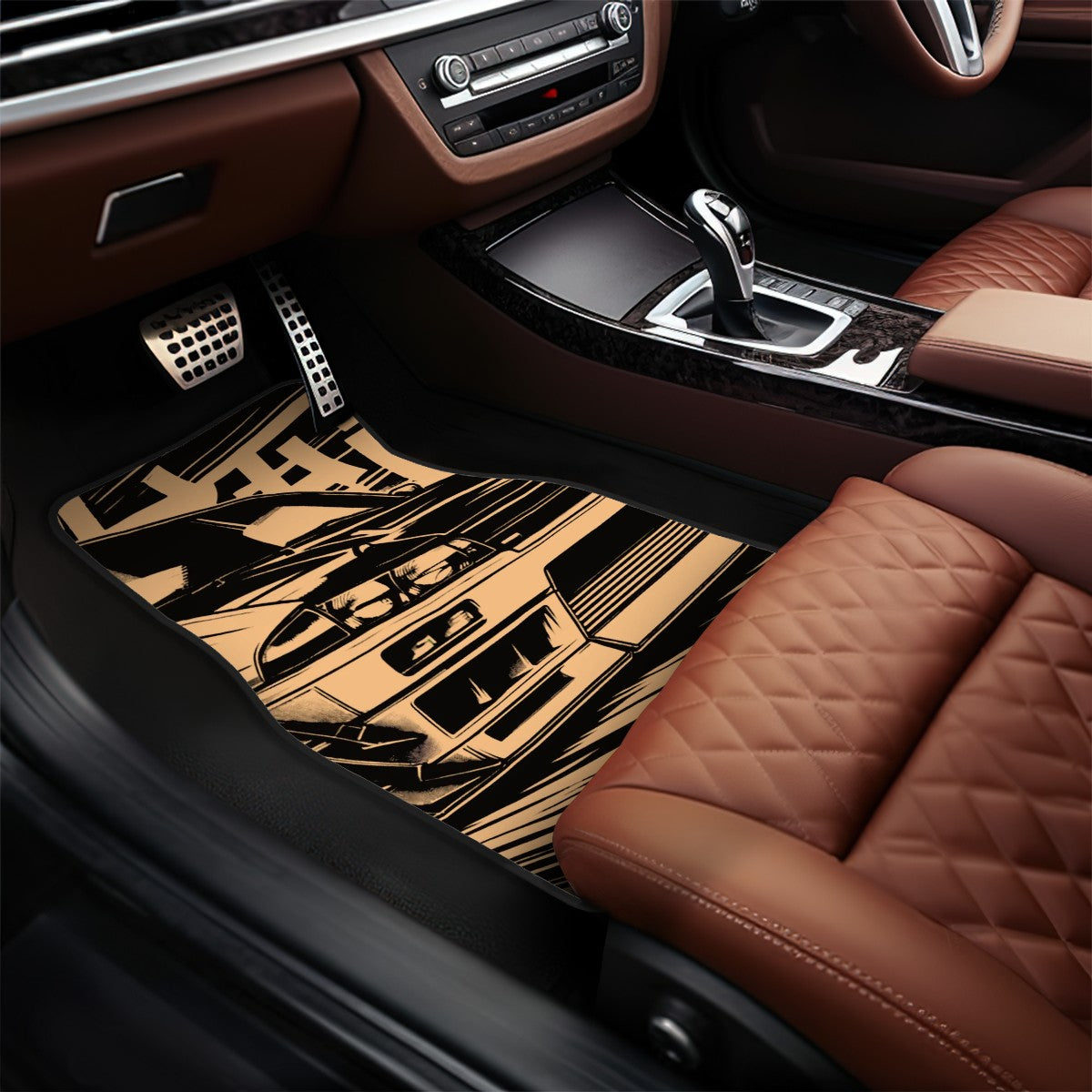 R33 GTR Illustration Automotive Floor Mats