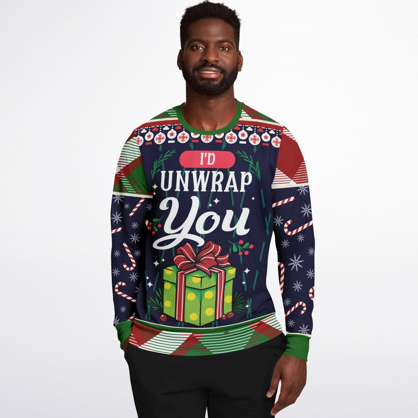 I’d Unwrap You Funny Christmas Sweatshirt