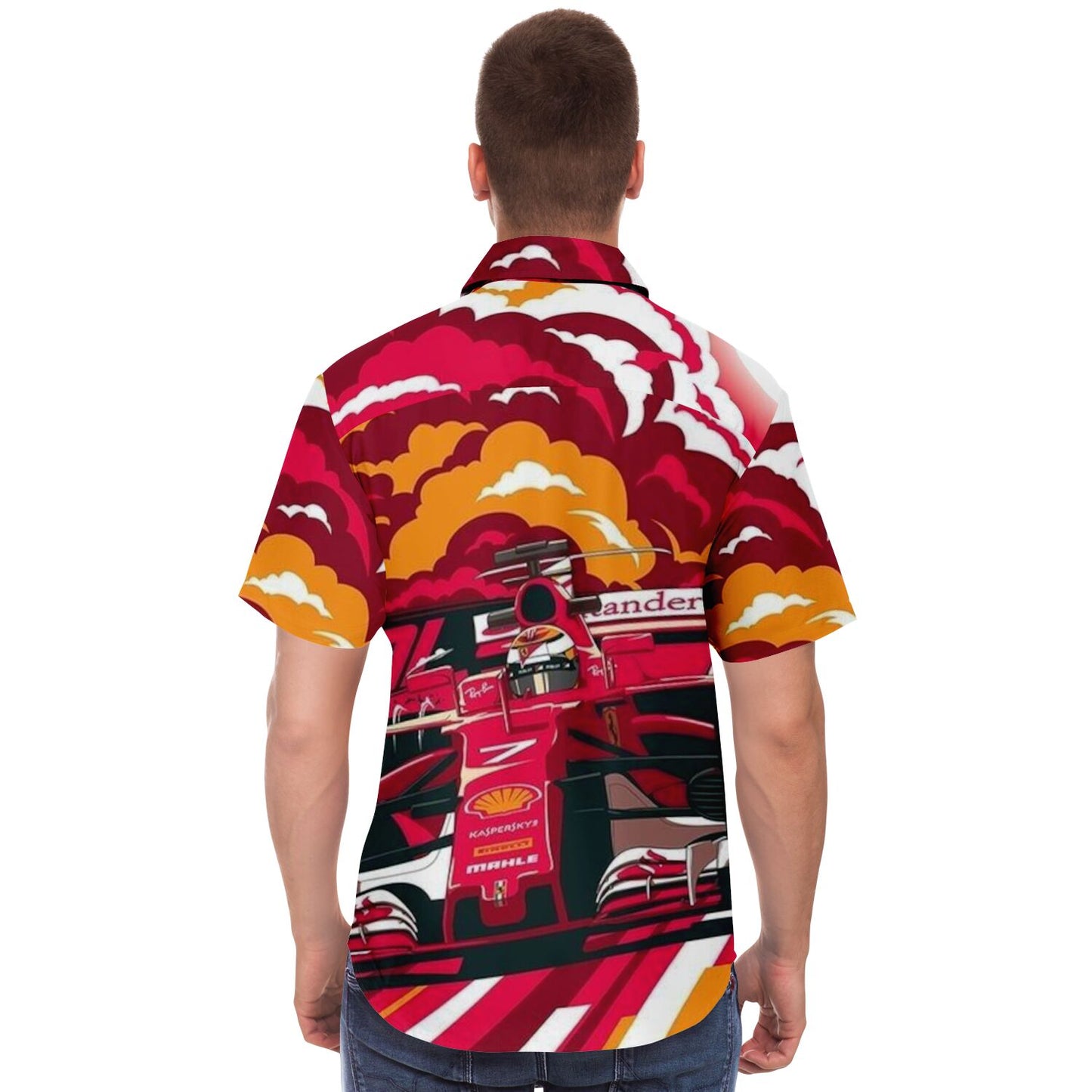 F1 Artwork Short Sleeve Button Down Shirt - AOP