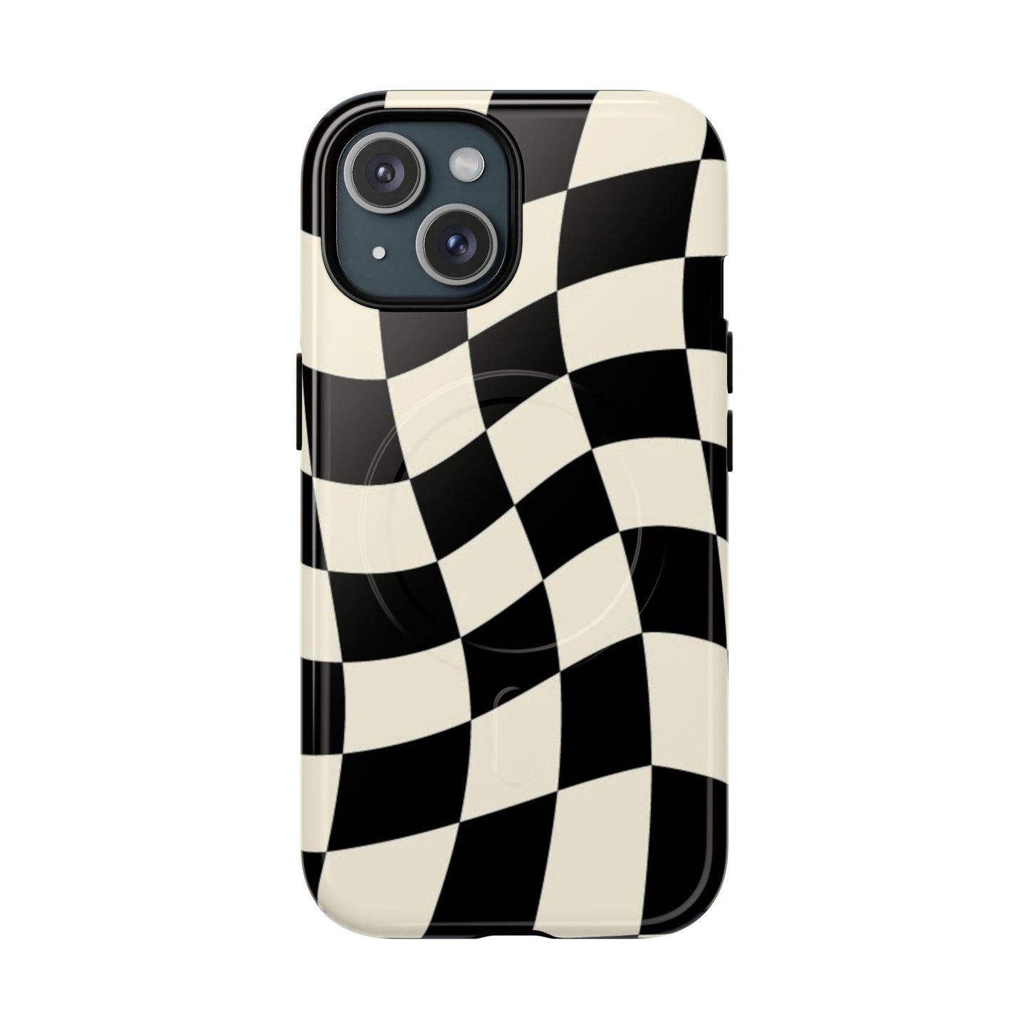 Checkered Flag Inspired Tough Magnetic Case