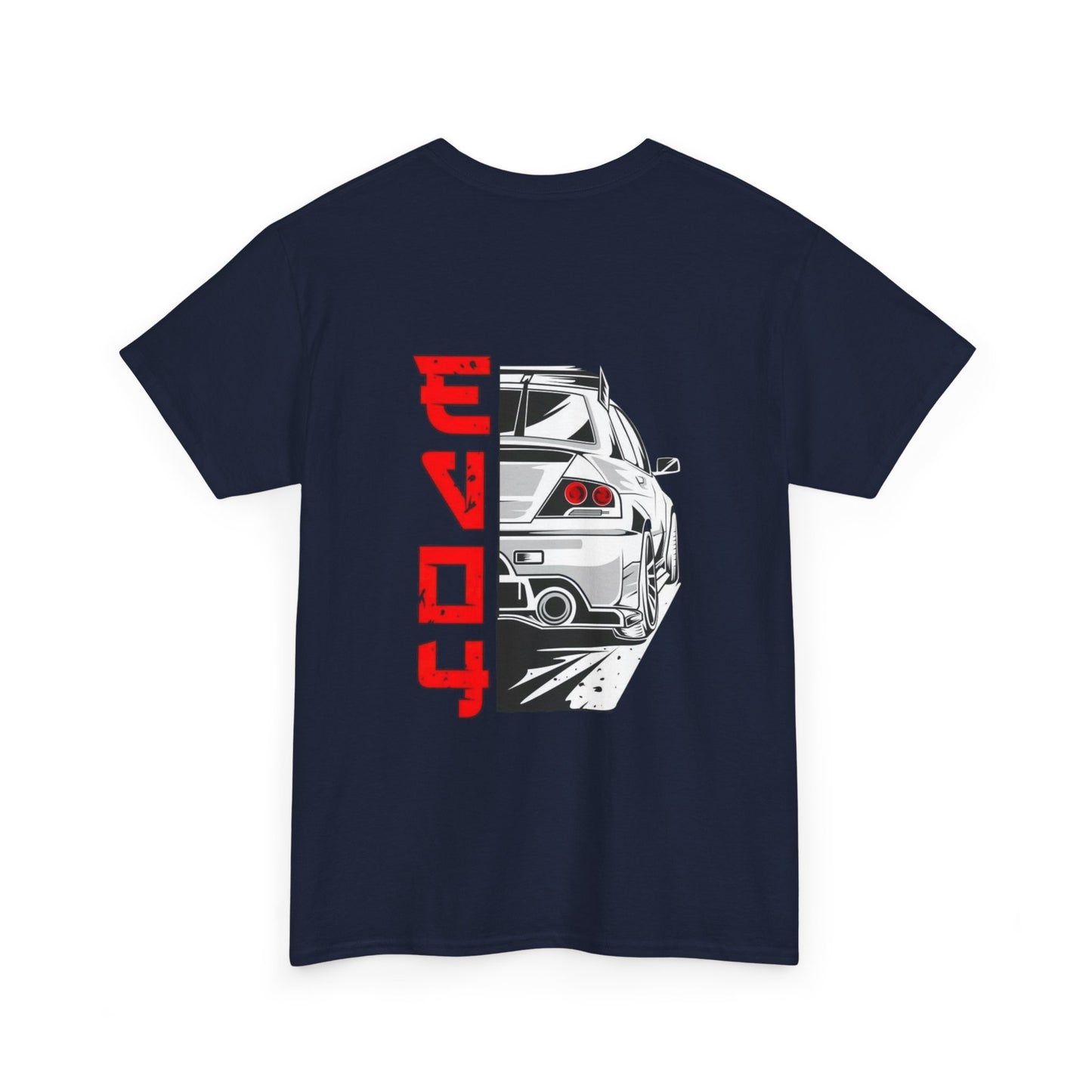 Mitsubishi Evo Back Print Unisex Heavy Cotton Tee