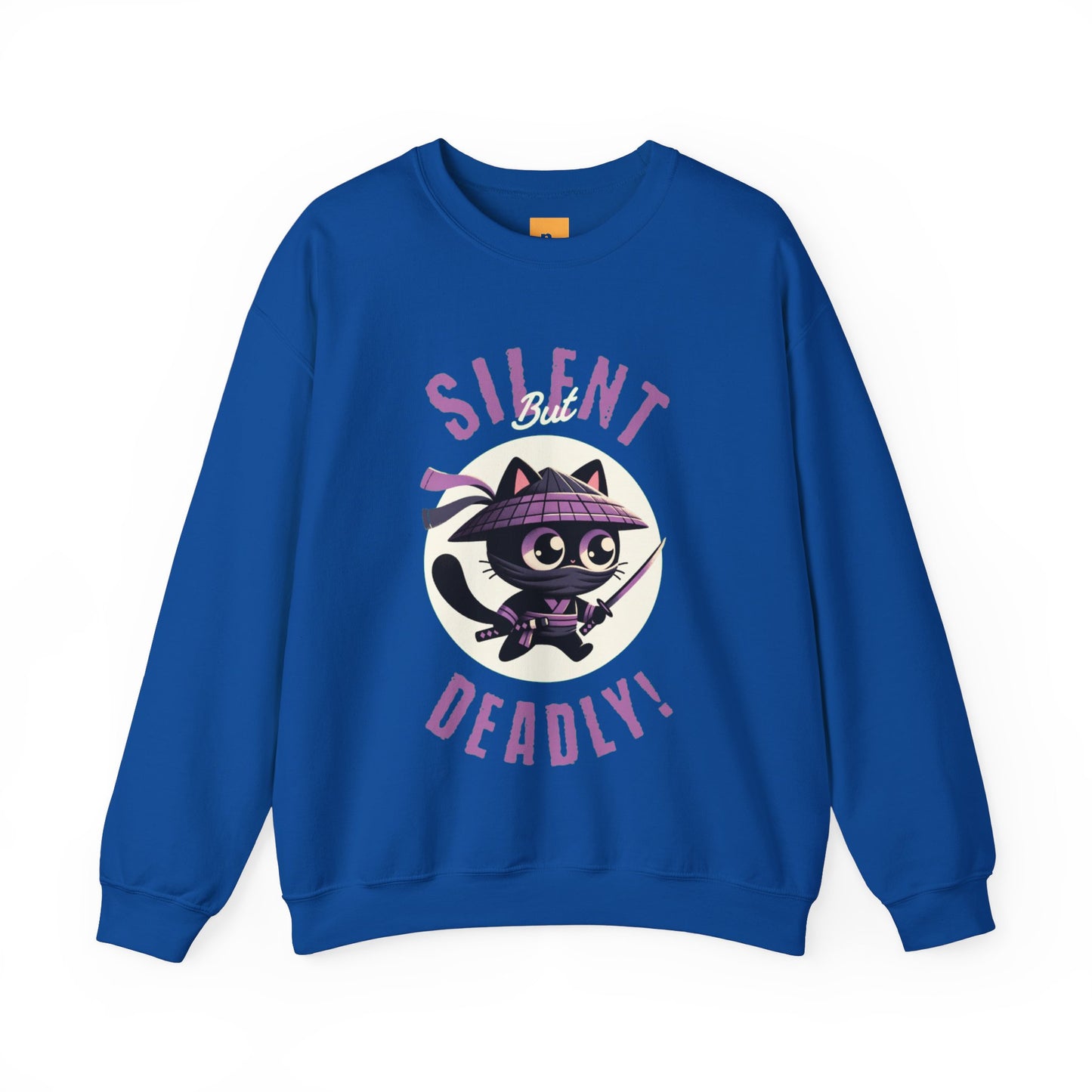 Silent But Deadly Ninja Cat Unisex Heavy Blend™ Crewneck Sweatshirt