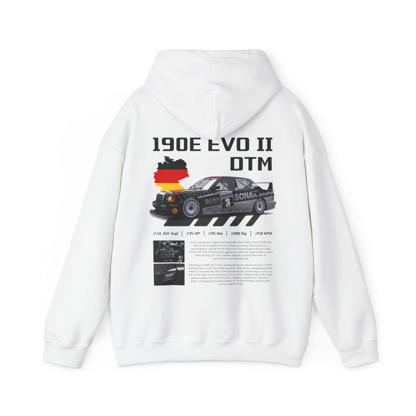 DTM 190E EVO II Poster Style Hoodie