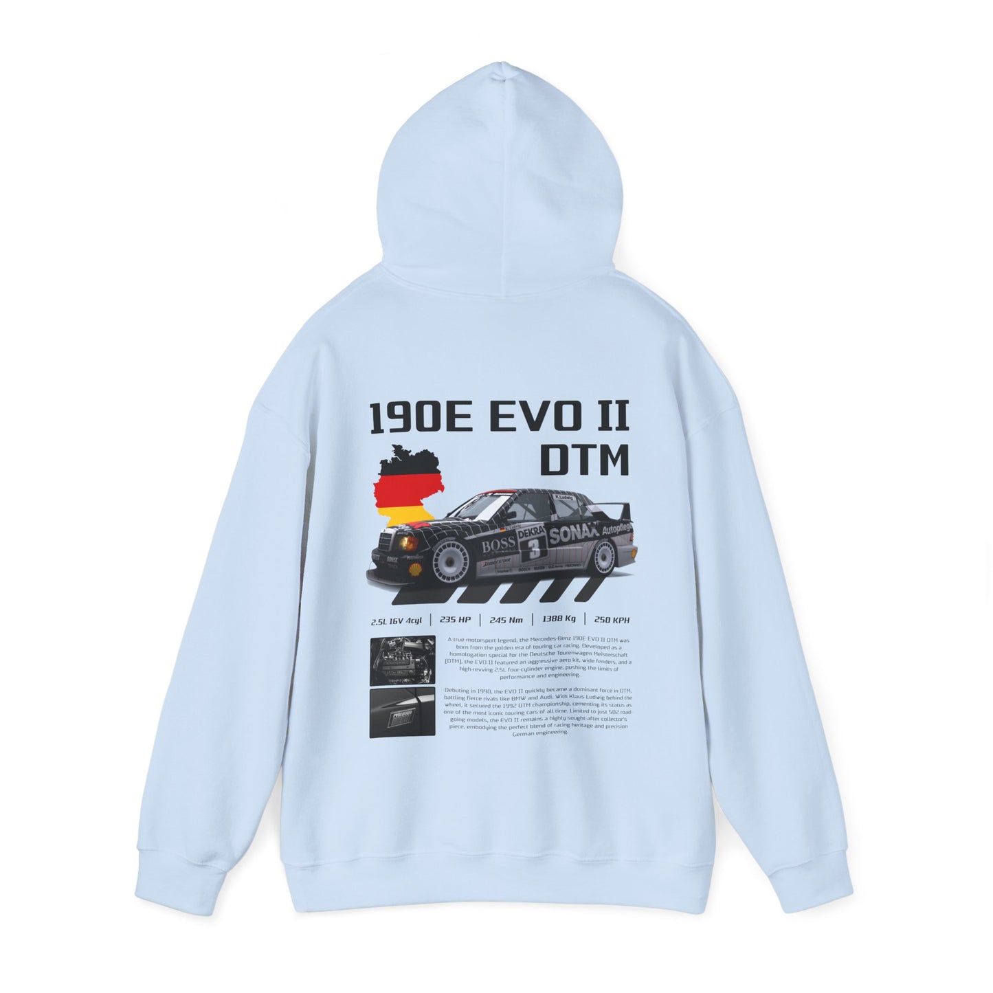 DTM 190E EVO II Poster Style Hoodie