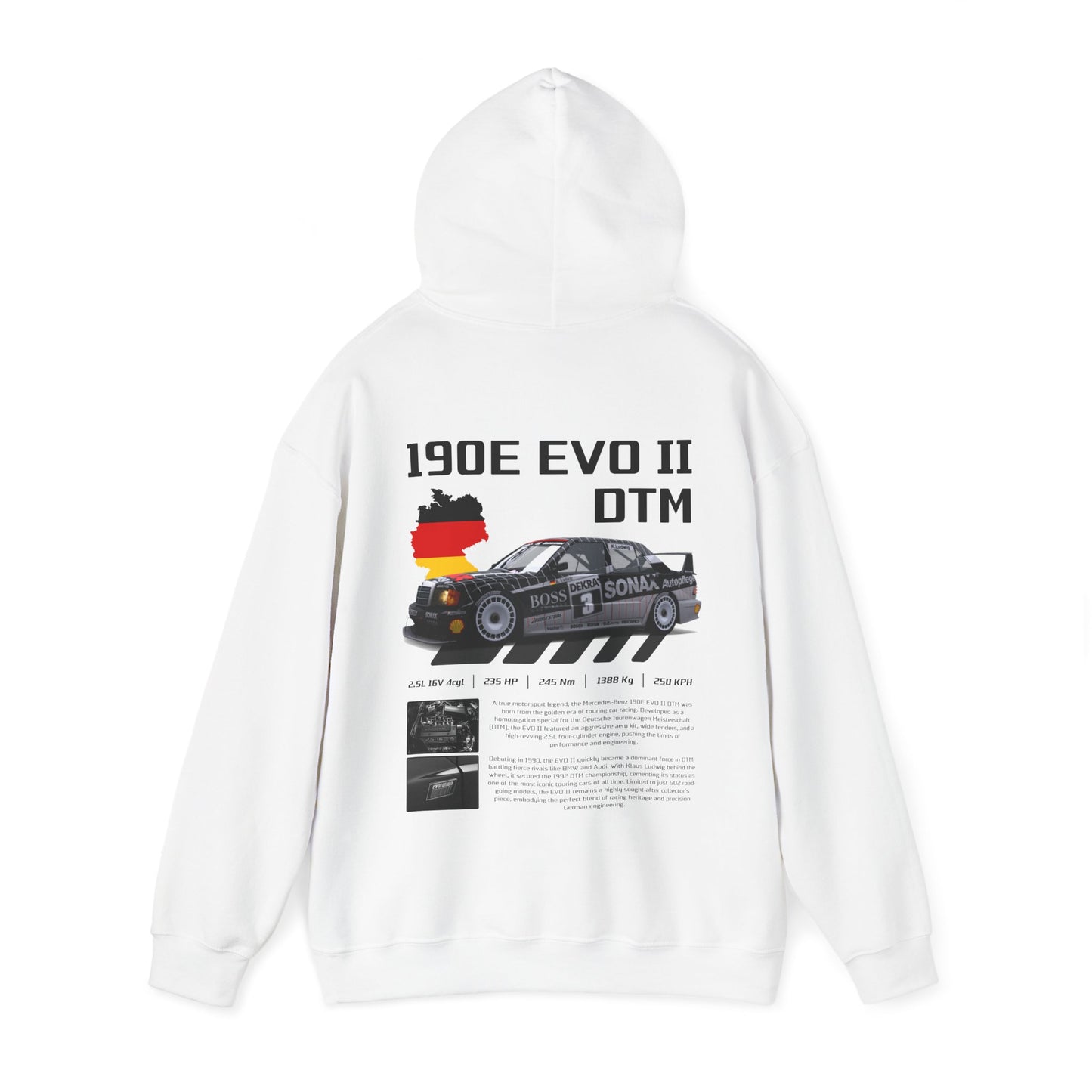 DTM 190E EVO II Poster Style Hoodie