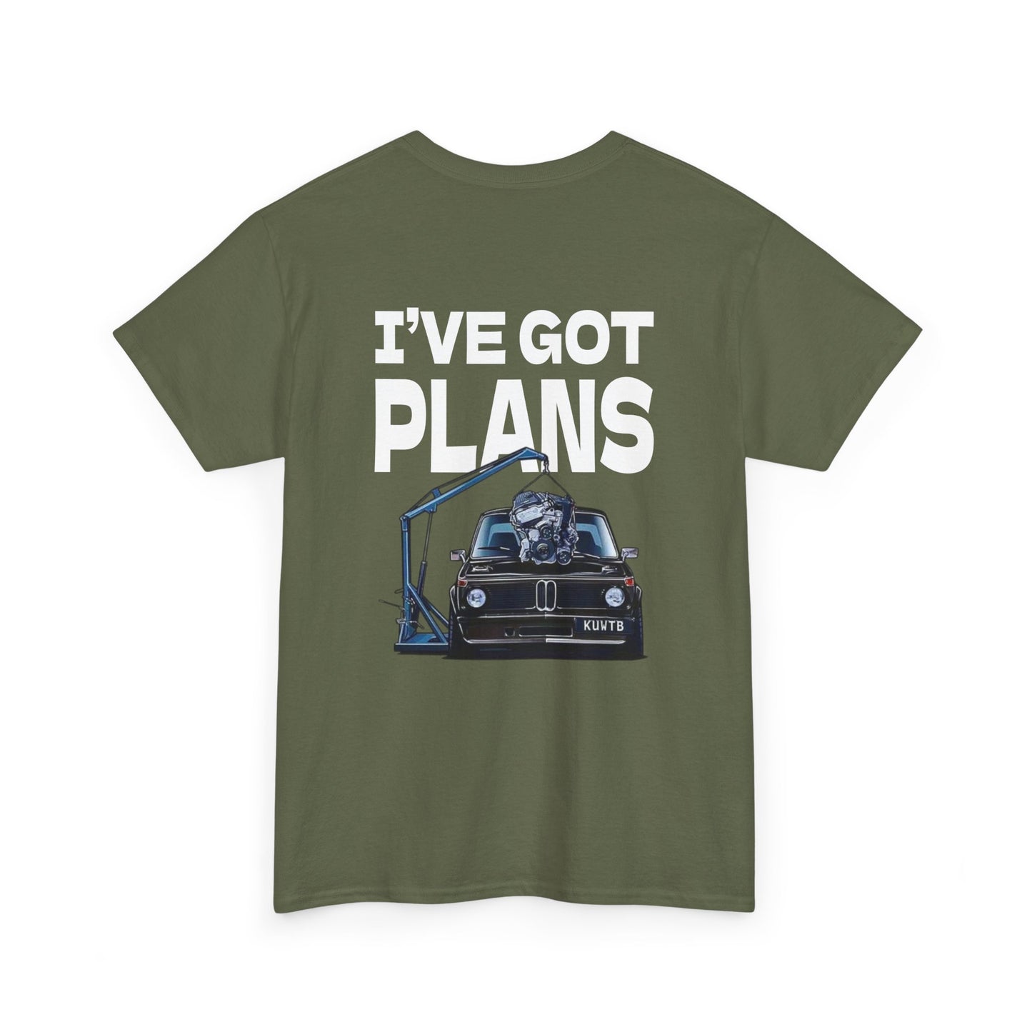 I've Got Plans Car Enthusiasts Heavy Cotton Tee