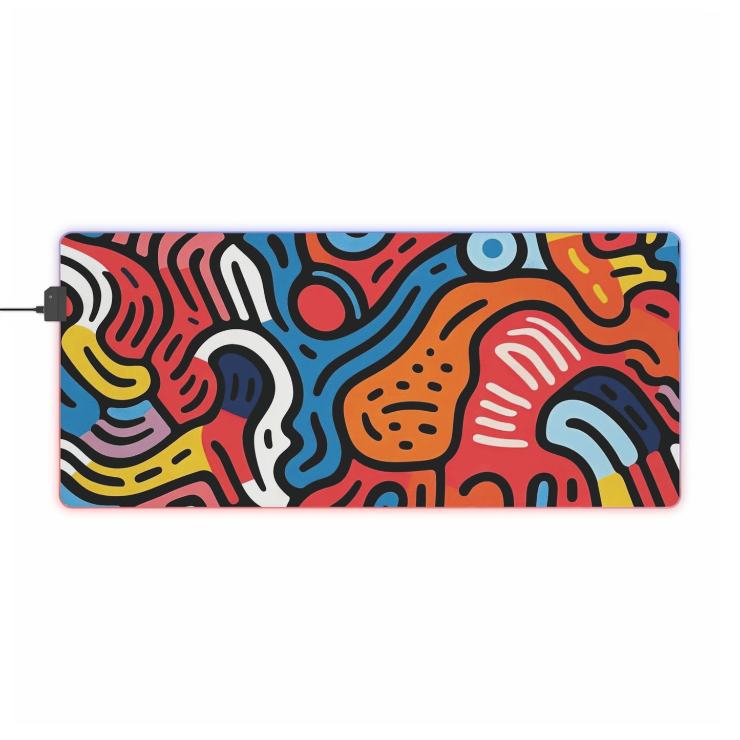 Unique Abstract Art RGB Gaming Mouse Pad
