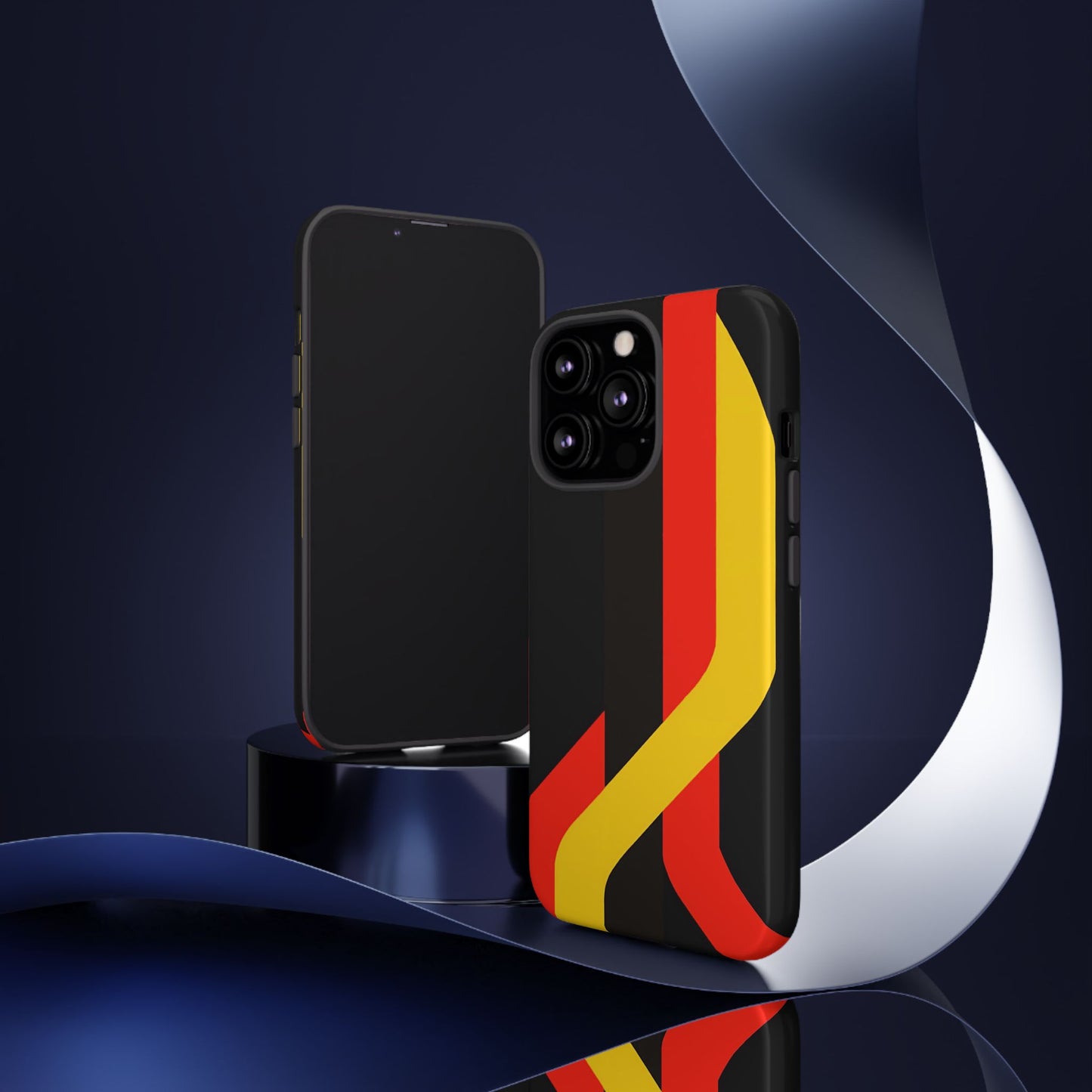 Racing Stripe Pattern Tough Phone Case