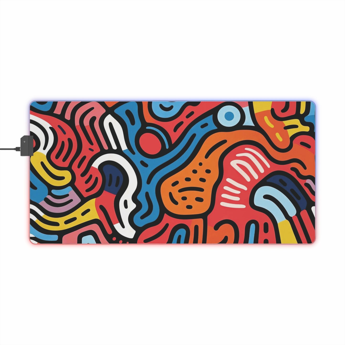 Unique Abstract Art RGB Gaming Mouse Pad