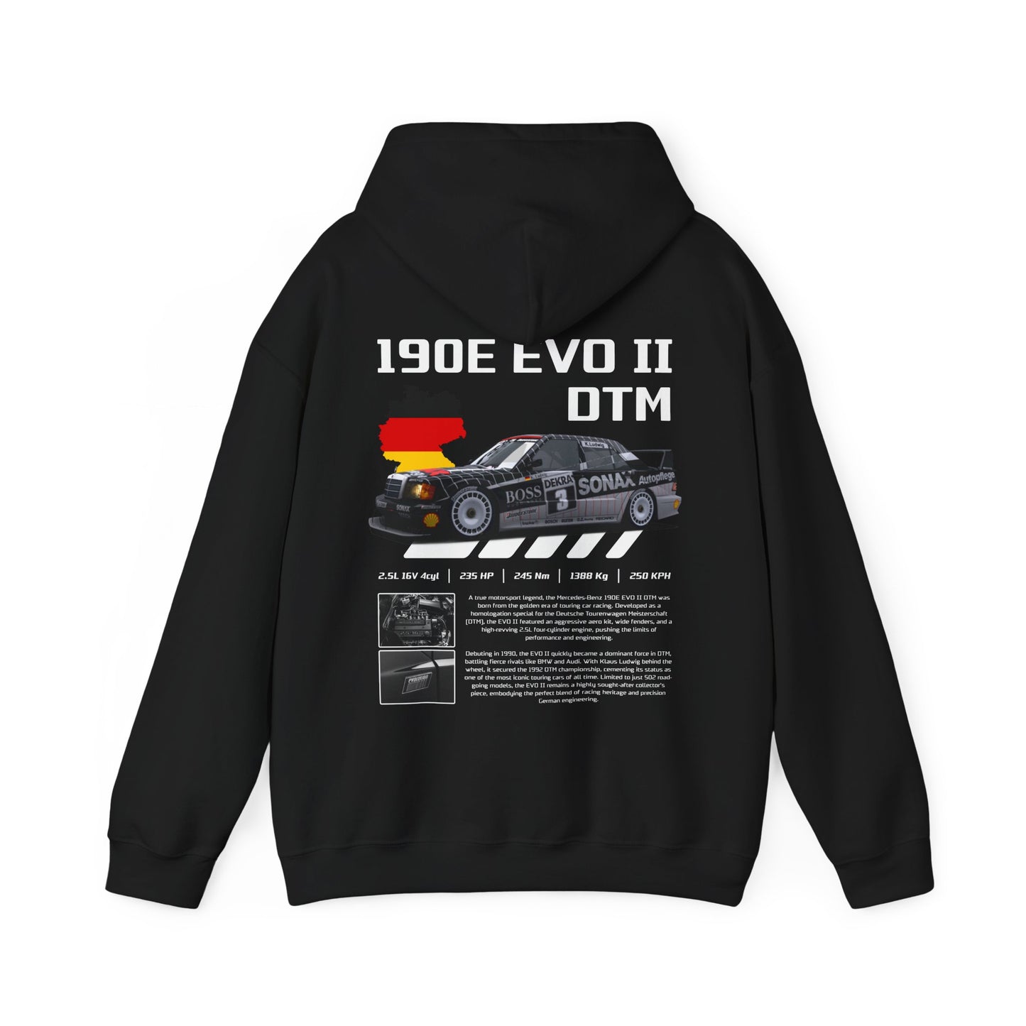 DTM 190E EVO II Poster Style Hoodie