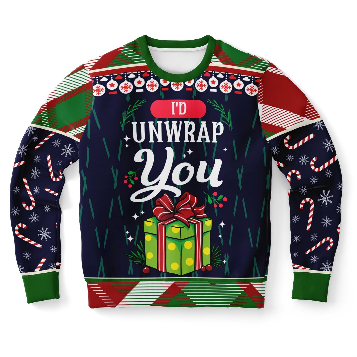 I’d Unwrap You Funny Christmas Sweatshirt