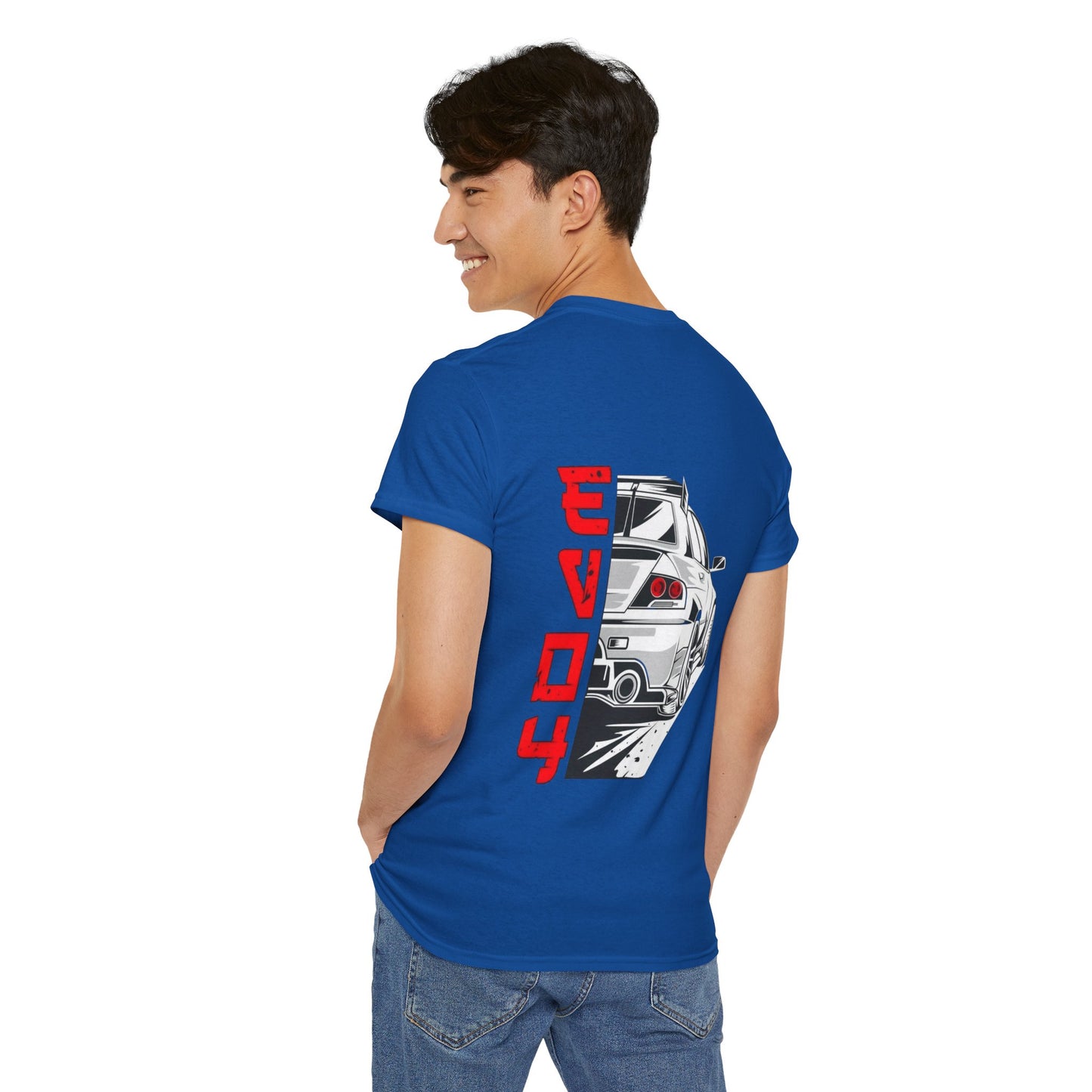 Mitsubishi Evo Back Print Unisex Heavy Cotton Tee