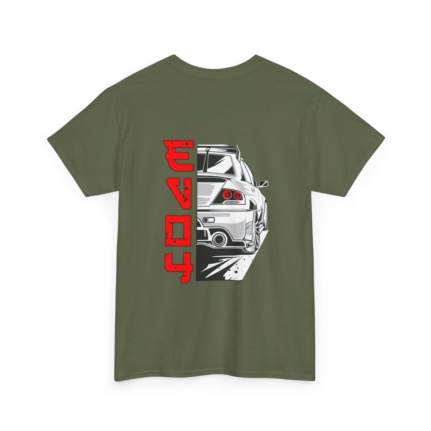 Mitsubishi Evo Back Print Unisex Heavy Cotton Tee