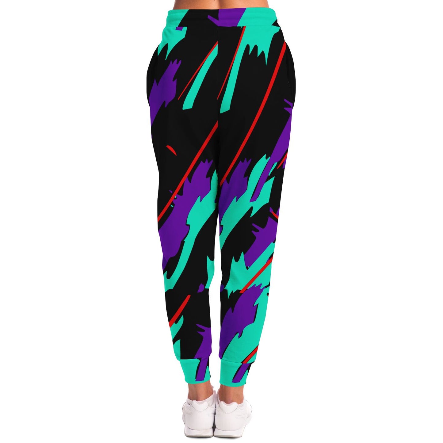Purple Turquoise Pattern Fashion Sweatpants