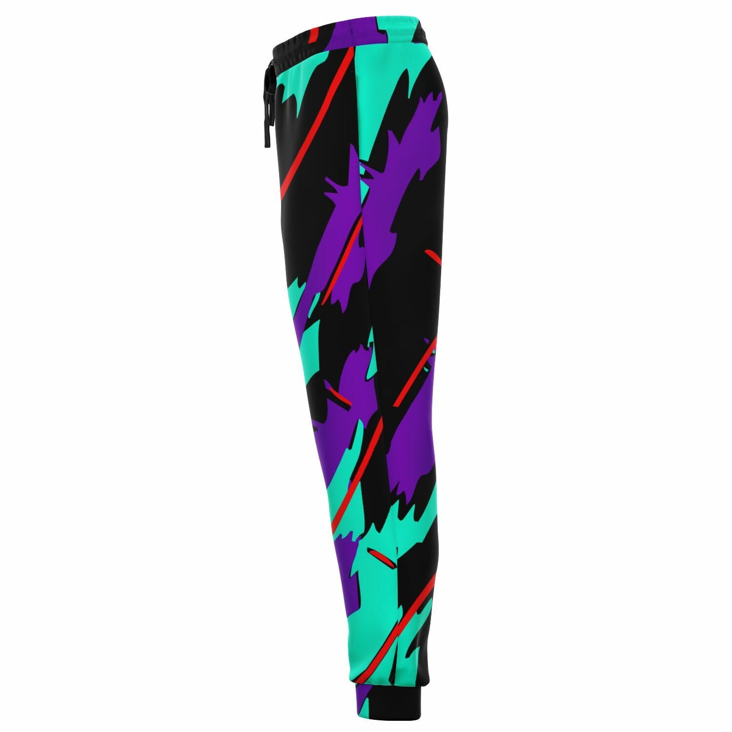 Purple Turquoise Pattern Fashion Sweatpants