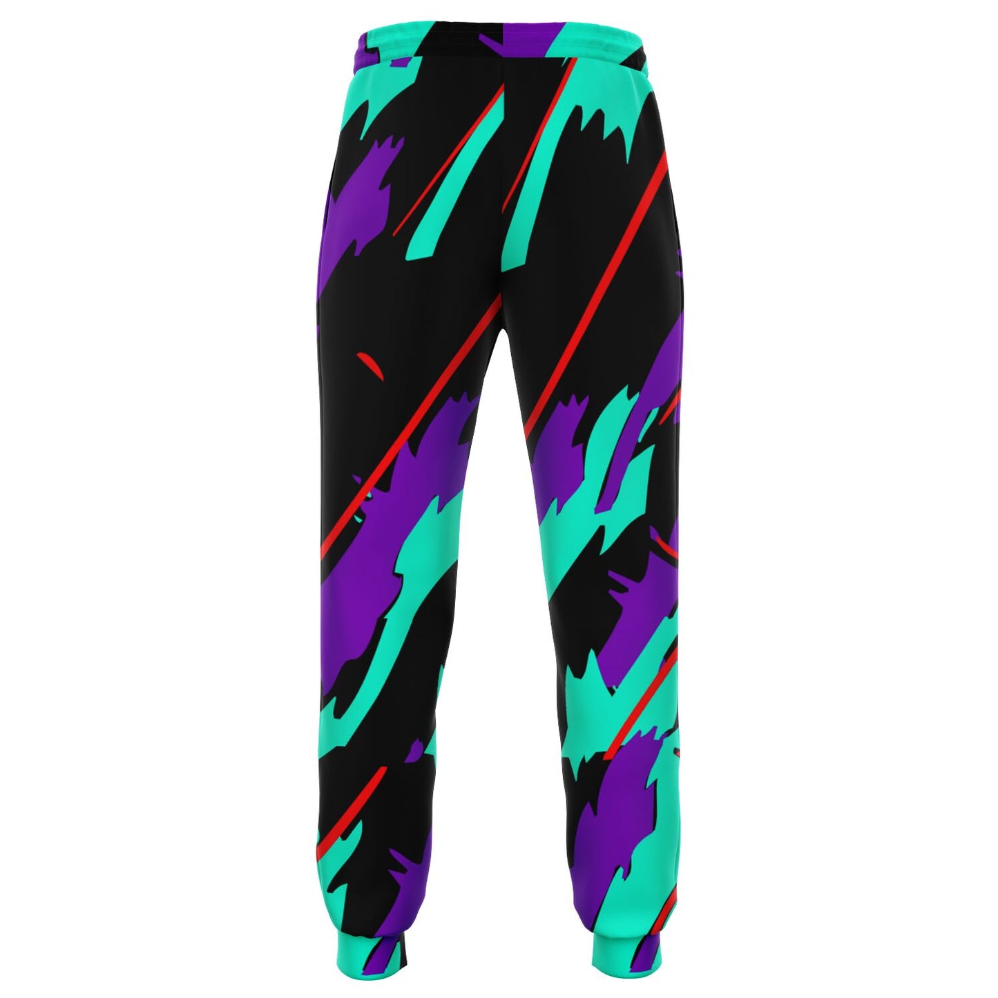 Purple Turquoise Pattern Fashion Sweatpants