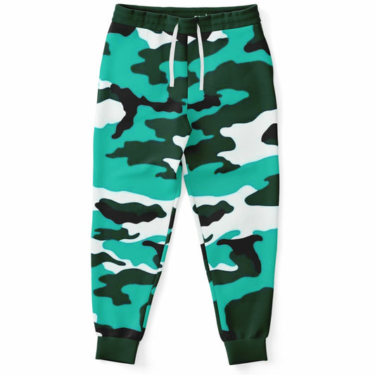 Turquoise Camo Pattern Fashion Jogger