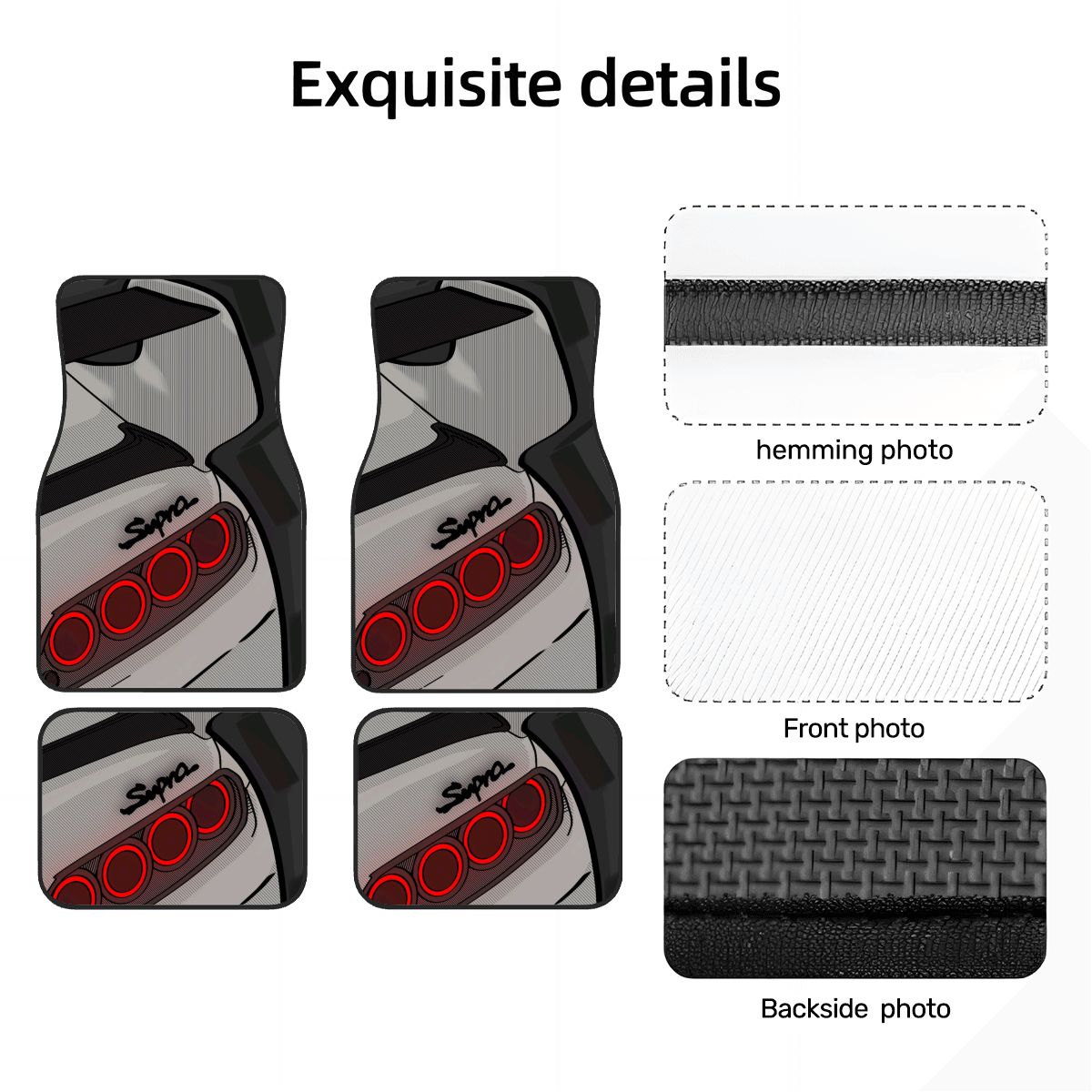 Supra Illustration Art Automotive Floor Mats