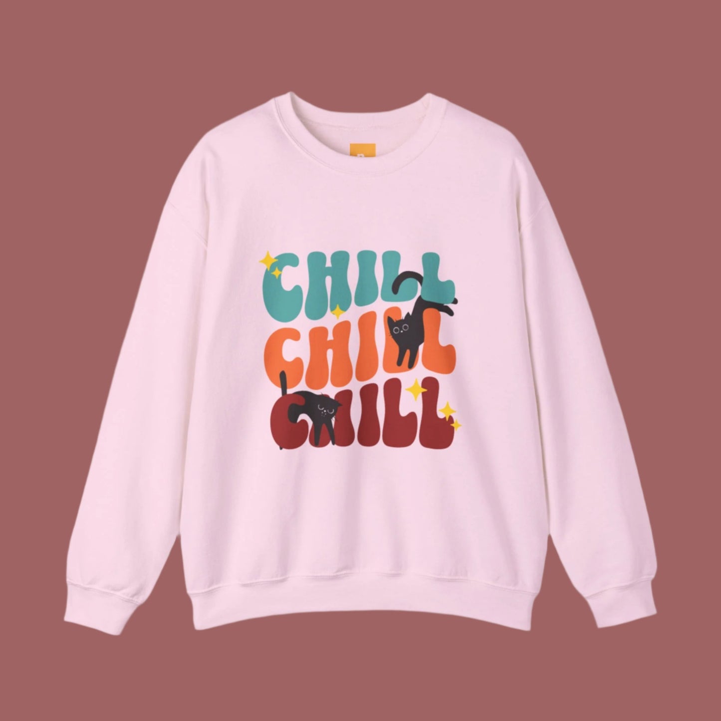Chill Cat Unisex Heavy Blend™ Crewneck Sweatshirt