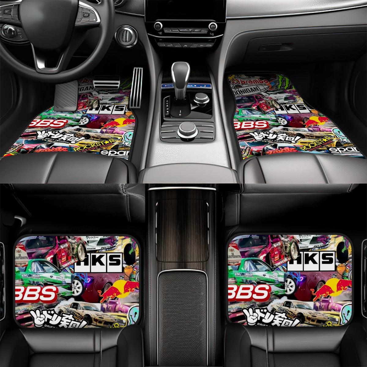 JDM Collage Automotive Floor Mats
