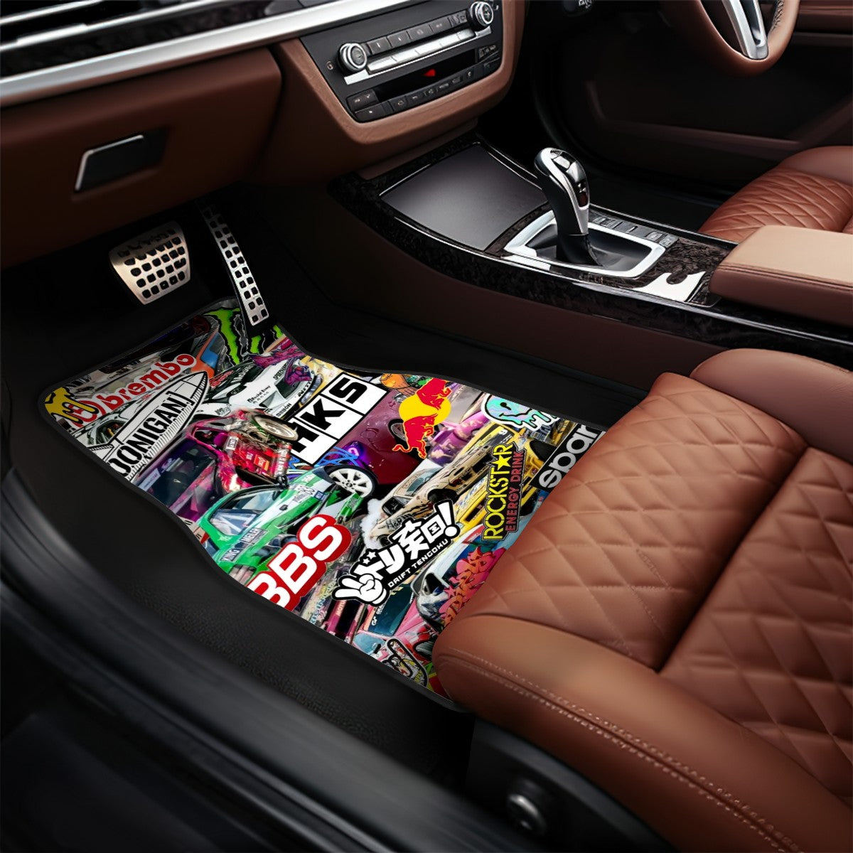 JDM Collage Automotive Floor Mats