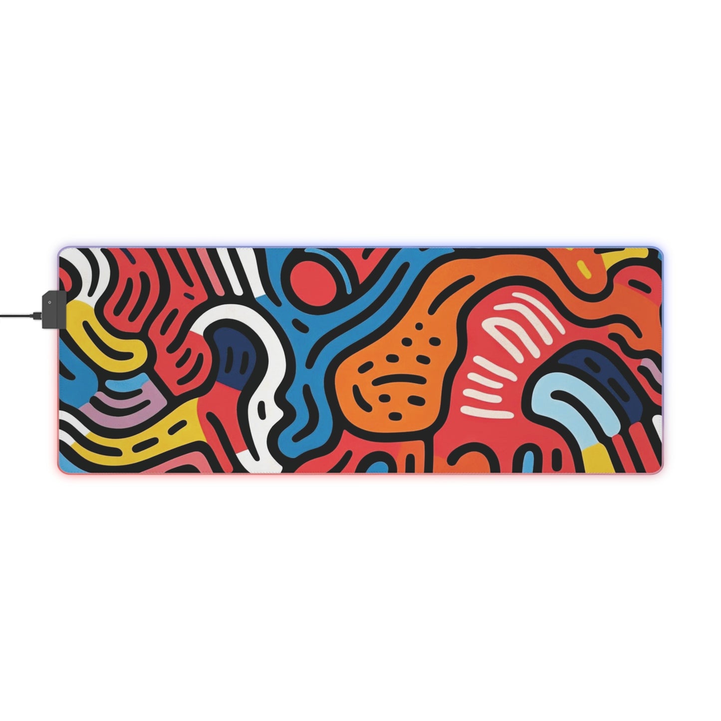 Unique Abstract Art RGB Gaming Mouse Pad