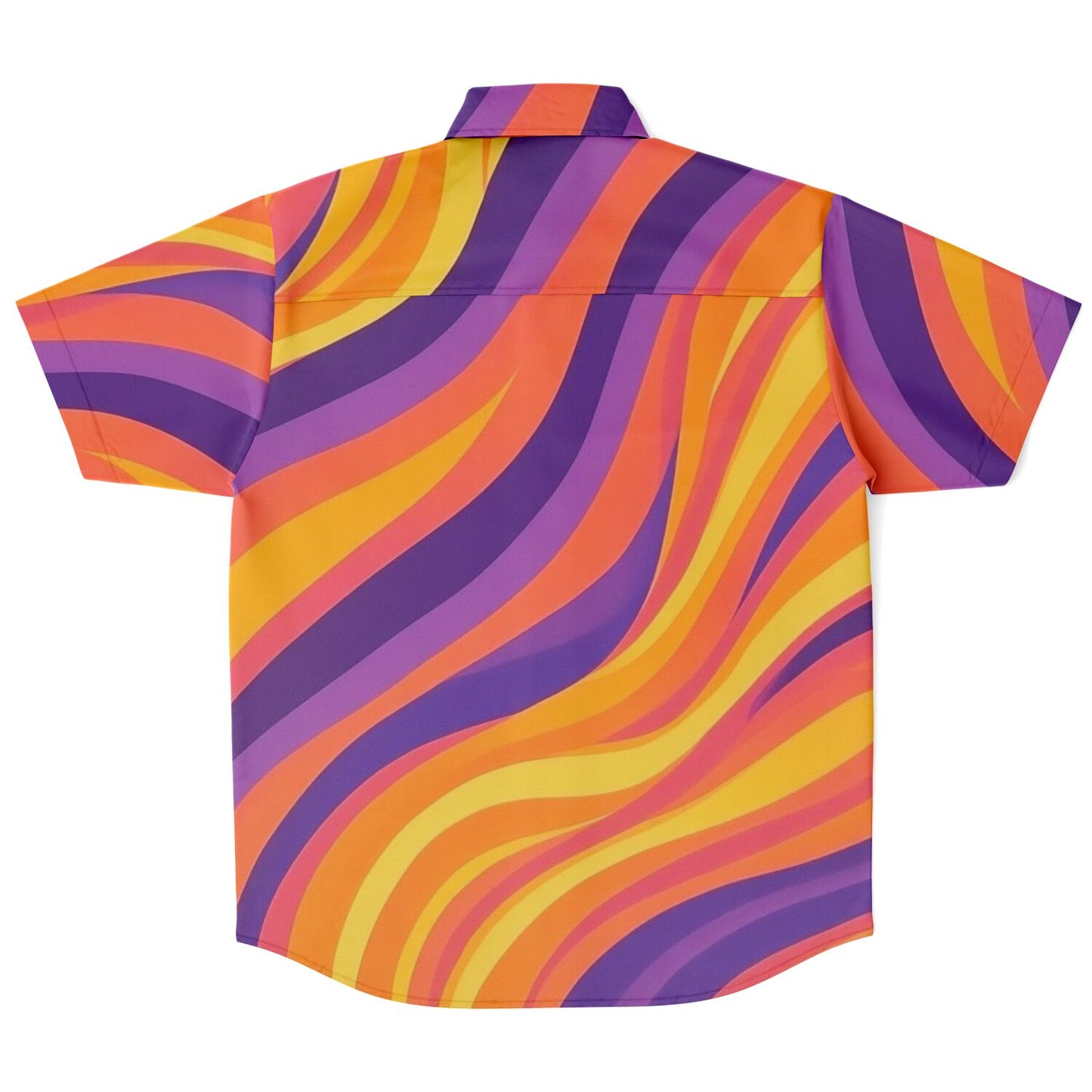 Rick Aim Color Pattern Short Sleeve Button Down Shirt - AOP