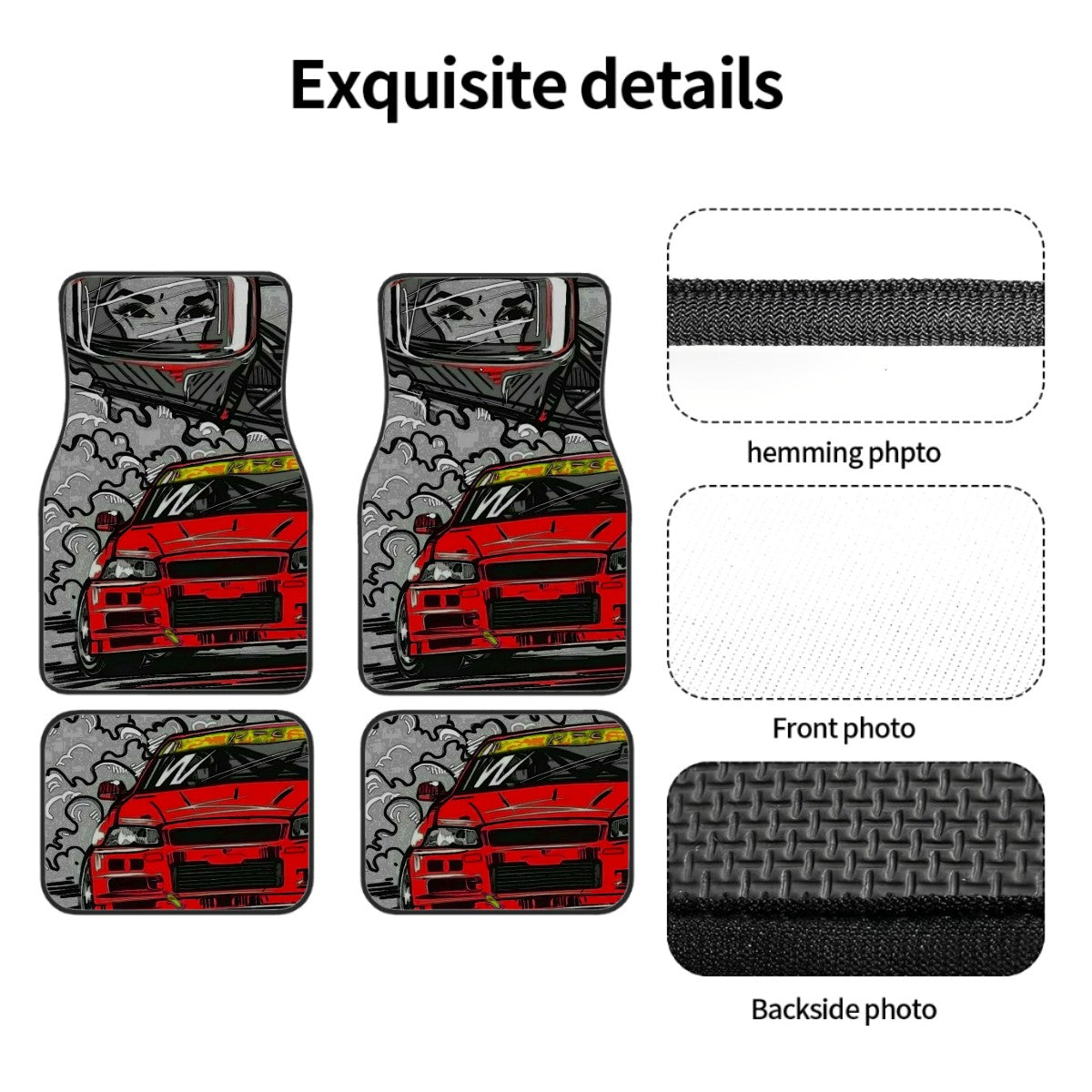 R34 Illustration Automotive Floor Mats