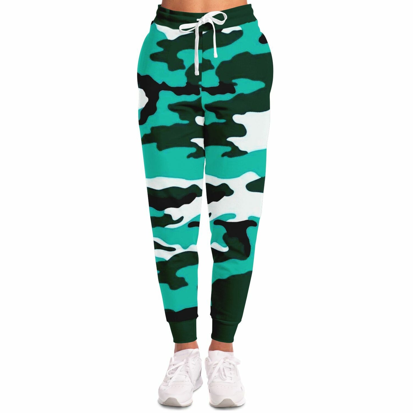 Turquoise Camo Pattern Fashion Jogger
