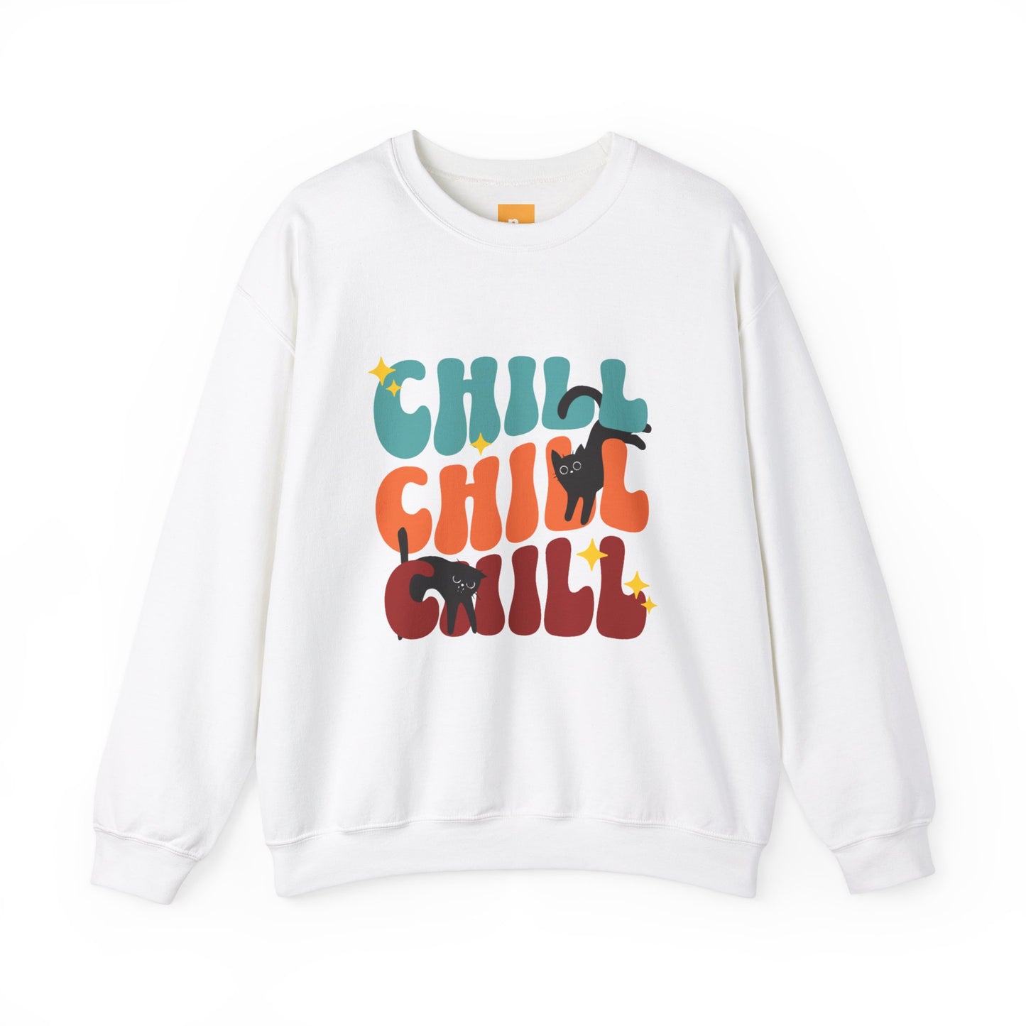Chill Cat Unisex Heavy Blend™ Crewneck Sweatshirt