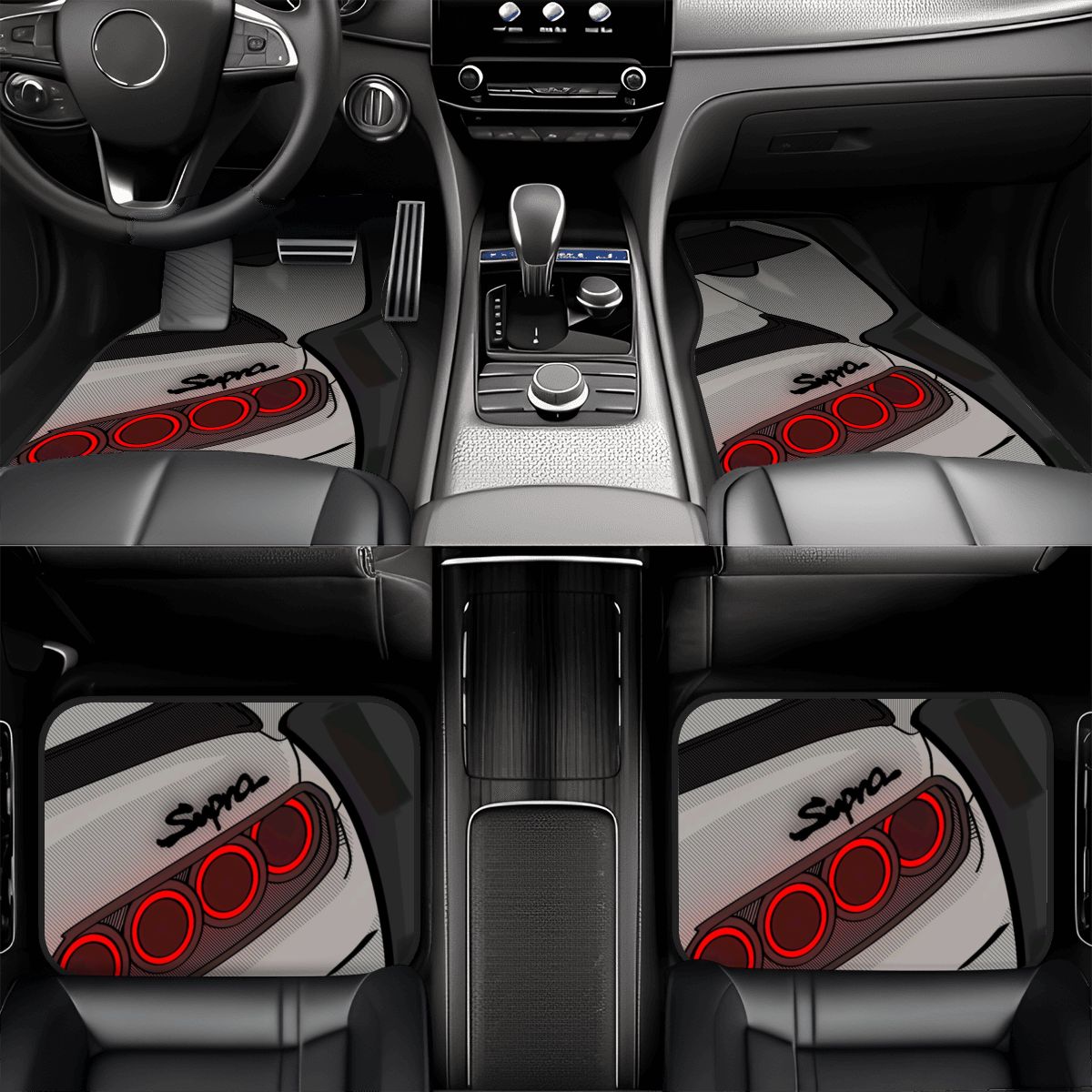 Supra Illustration Art Automotive Floor Mats