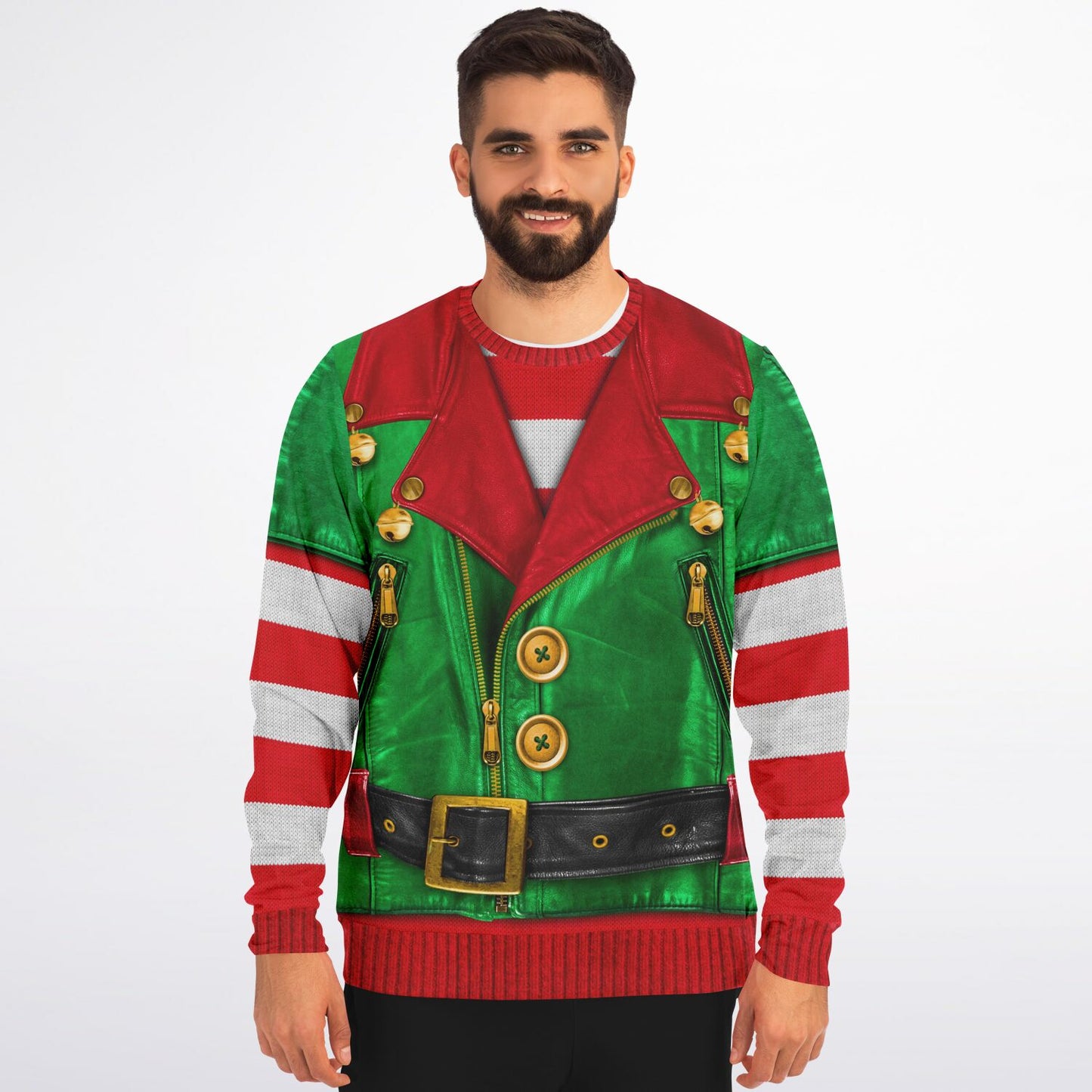 Santa's Little Biker Help Printed Sweatshirt