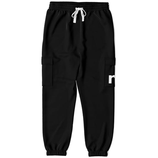 Basic Black Fashion Cargo Sweatpants