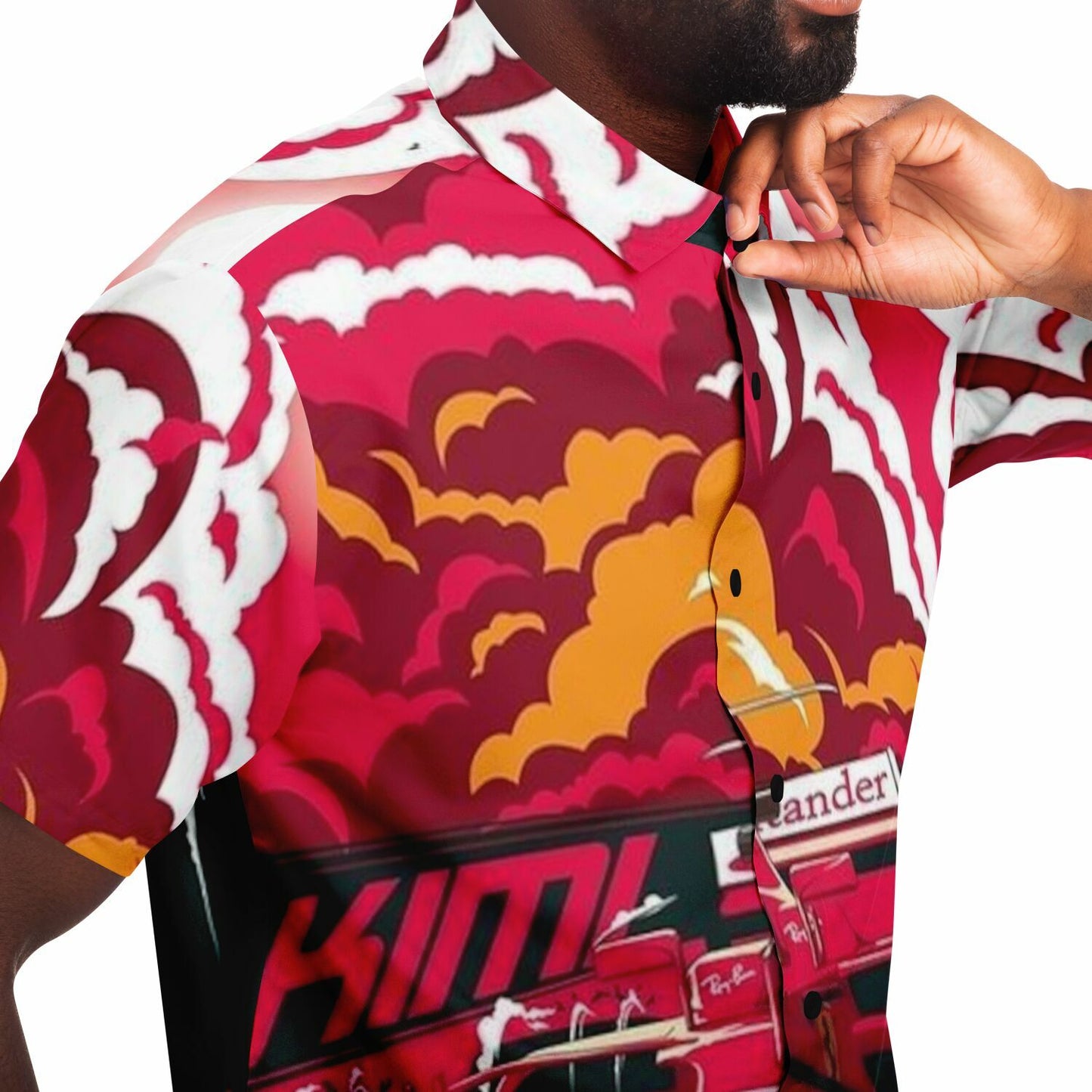 F1 Artwork Short Sleeve Button Down Shirt - AOP
