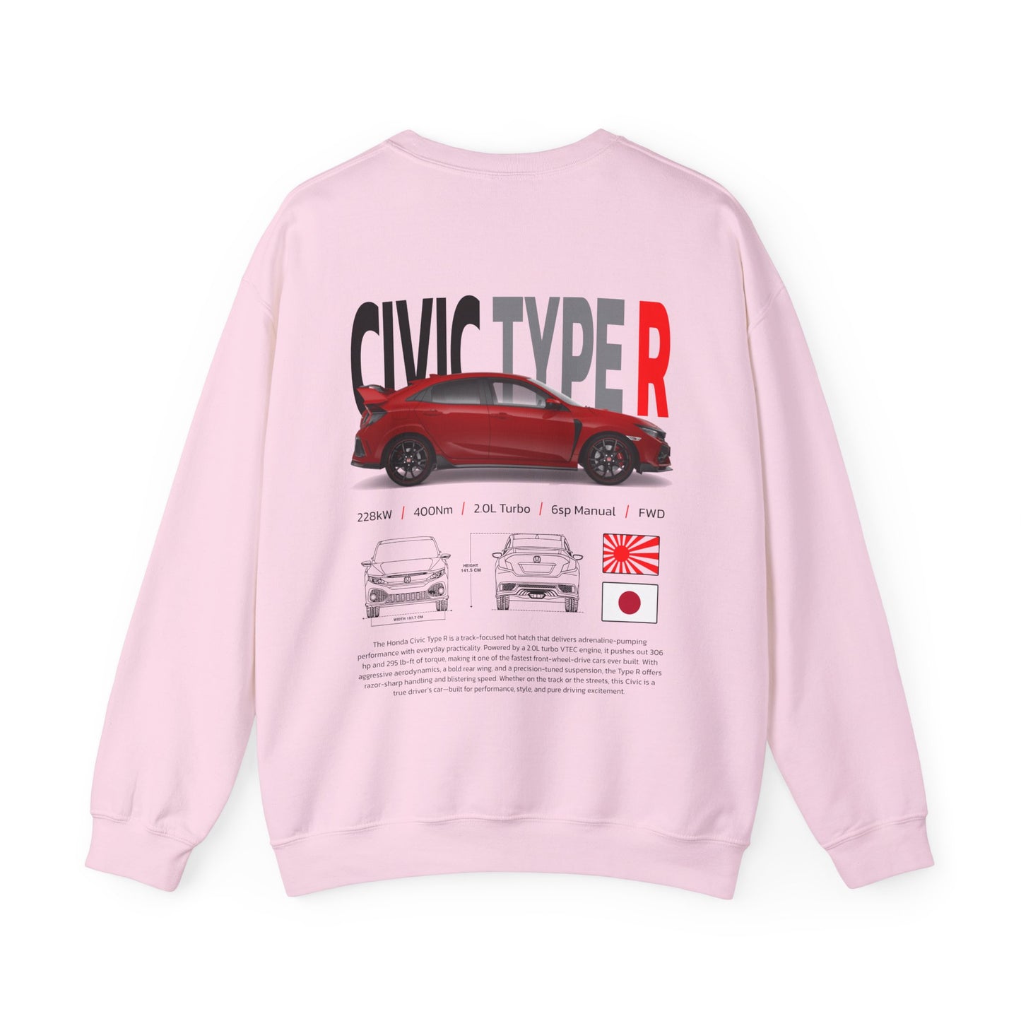 Civic Type R Poster Style Crewneck Sweatshirt