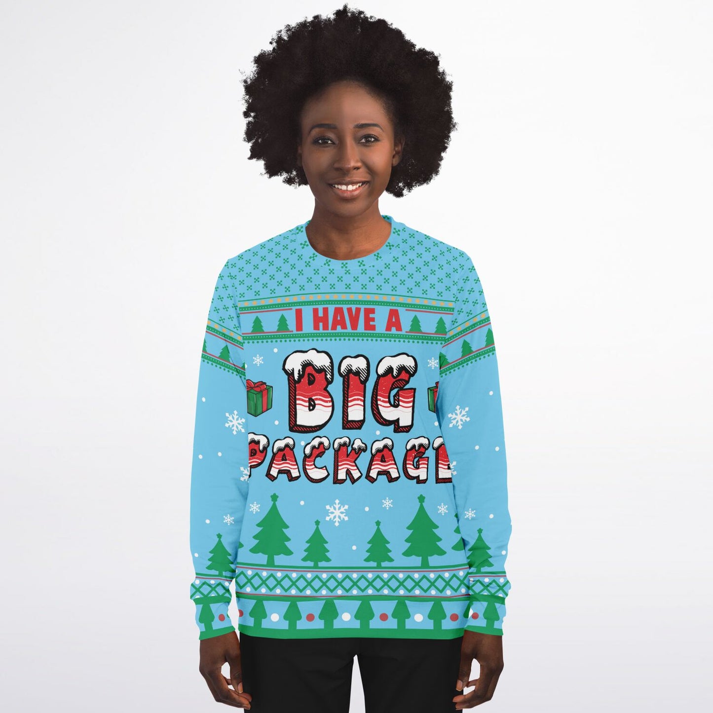 I Have A Big Package Cheeky Christmas Sweatshirt