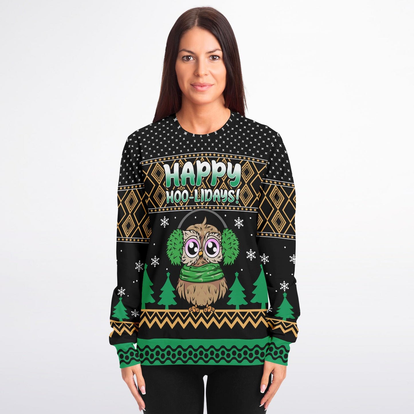 Happy Hoo-lidays Funny Christmas Sweatshirt