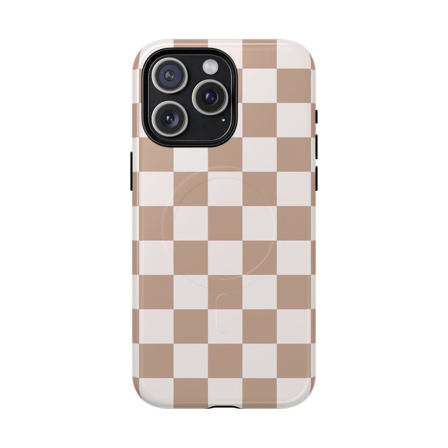 Minimalistic Checkered Pattern Tough Magnetic Case