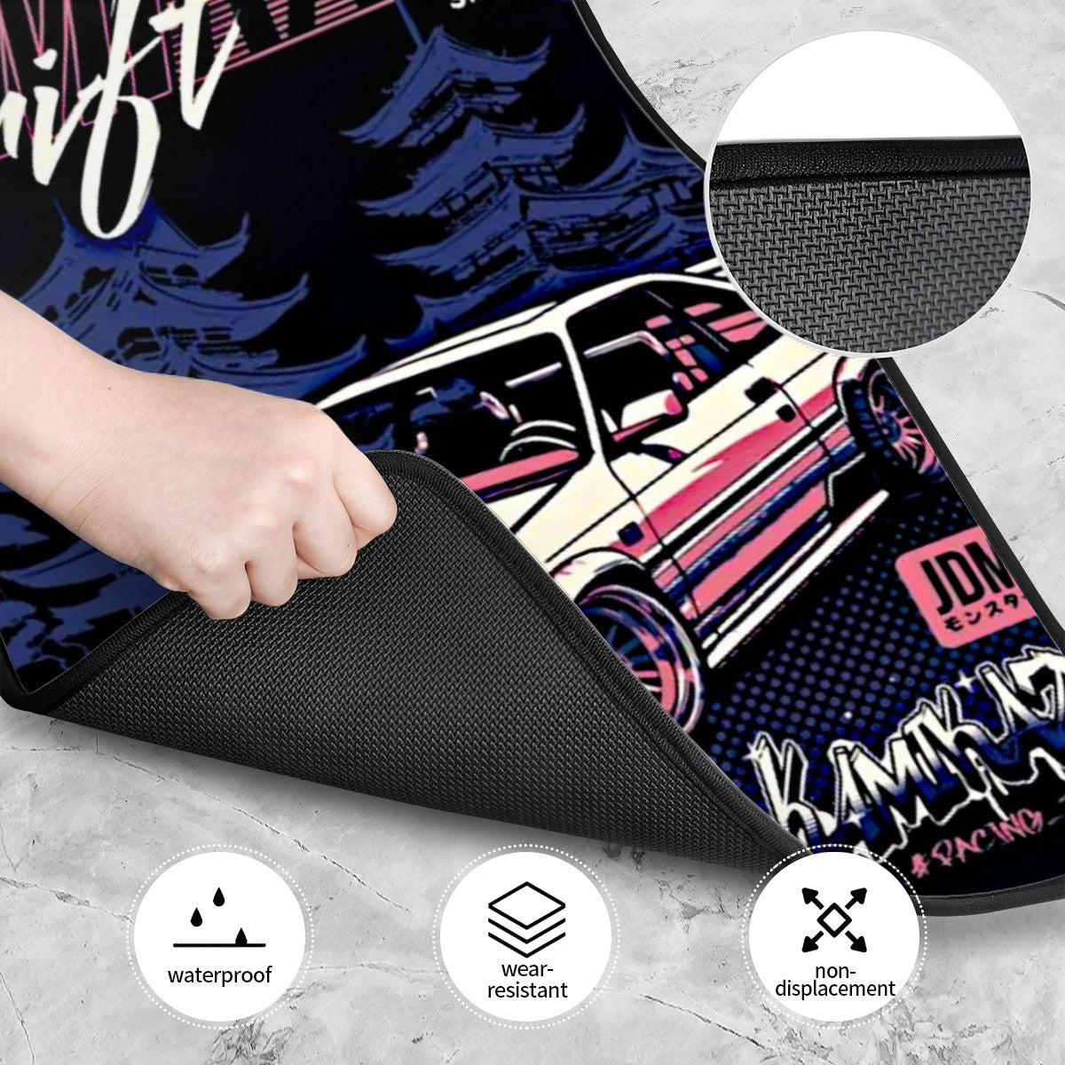 Kamikaze Poster Style Automotive Floor Mats