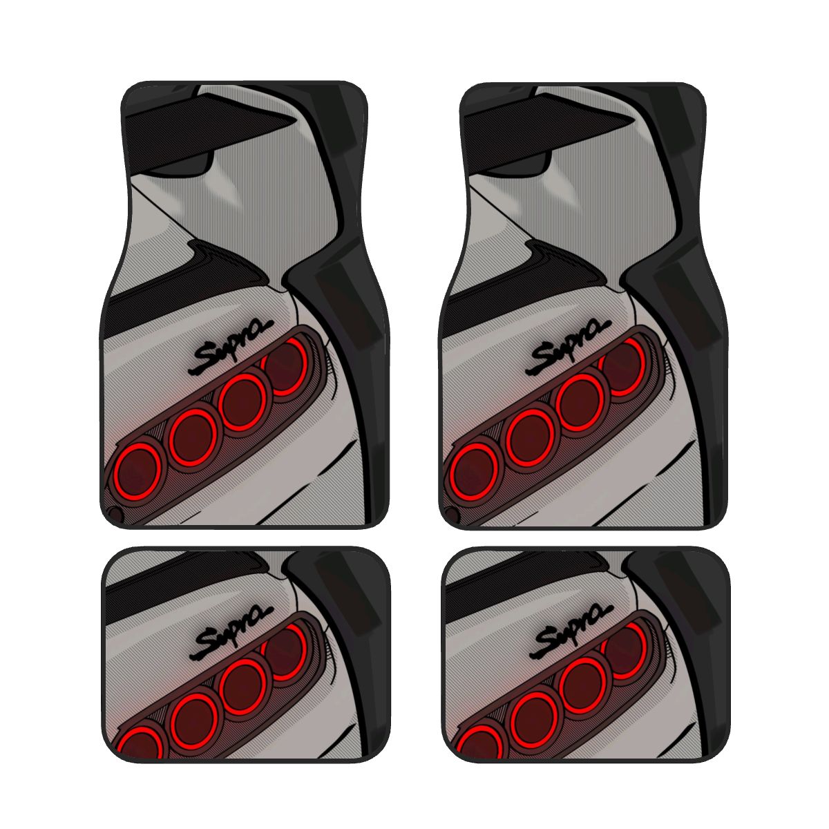 supra illustration automotive floor mats full set mockup