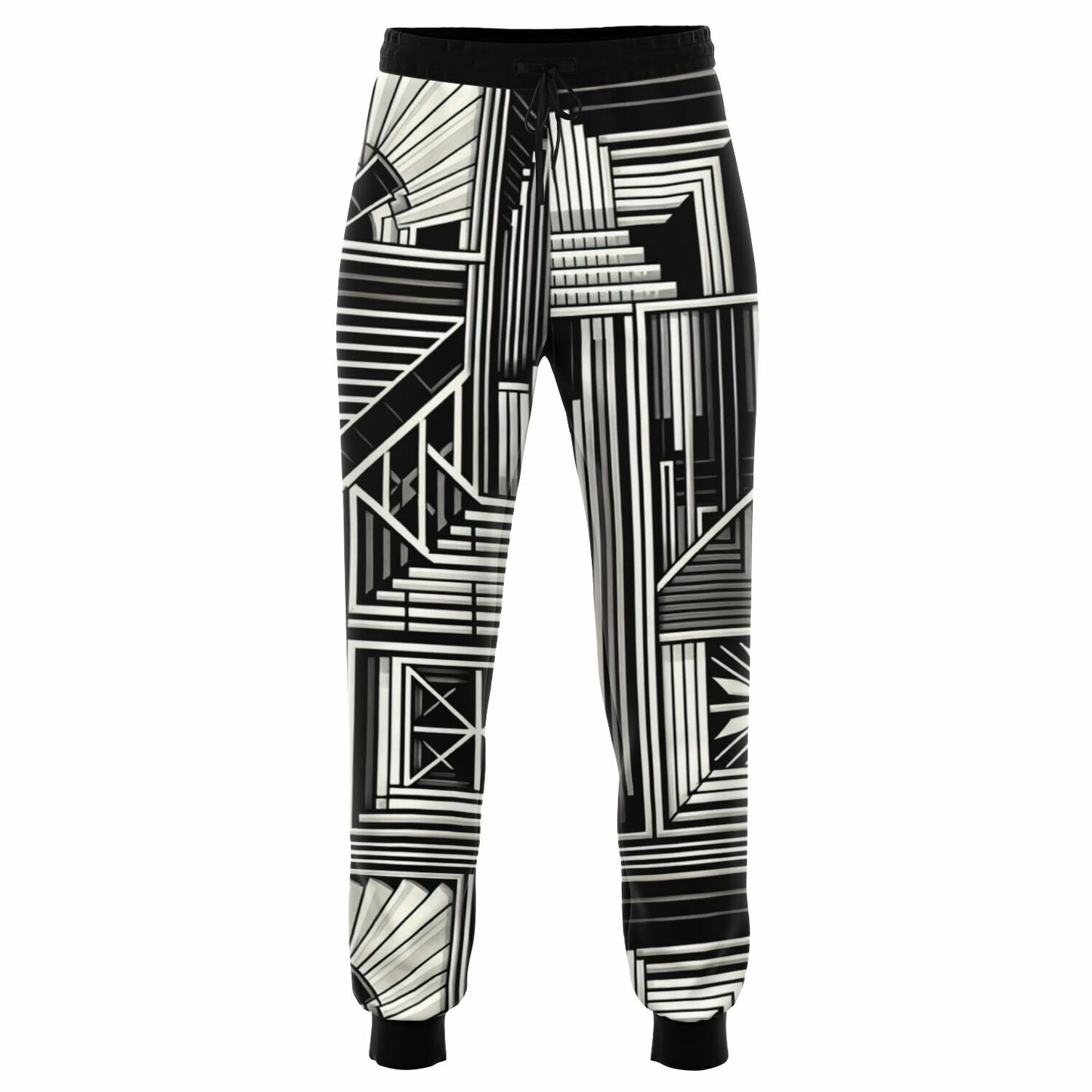 Black Artistry Pattern Fashion Sweatpants