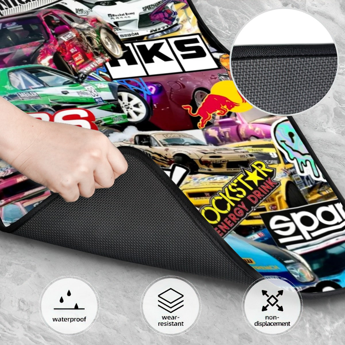 JDM Collage Automotive Floor Mats