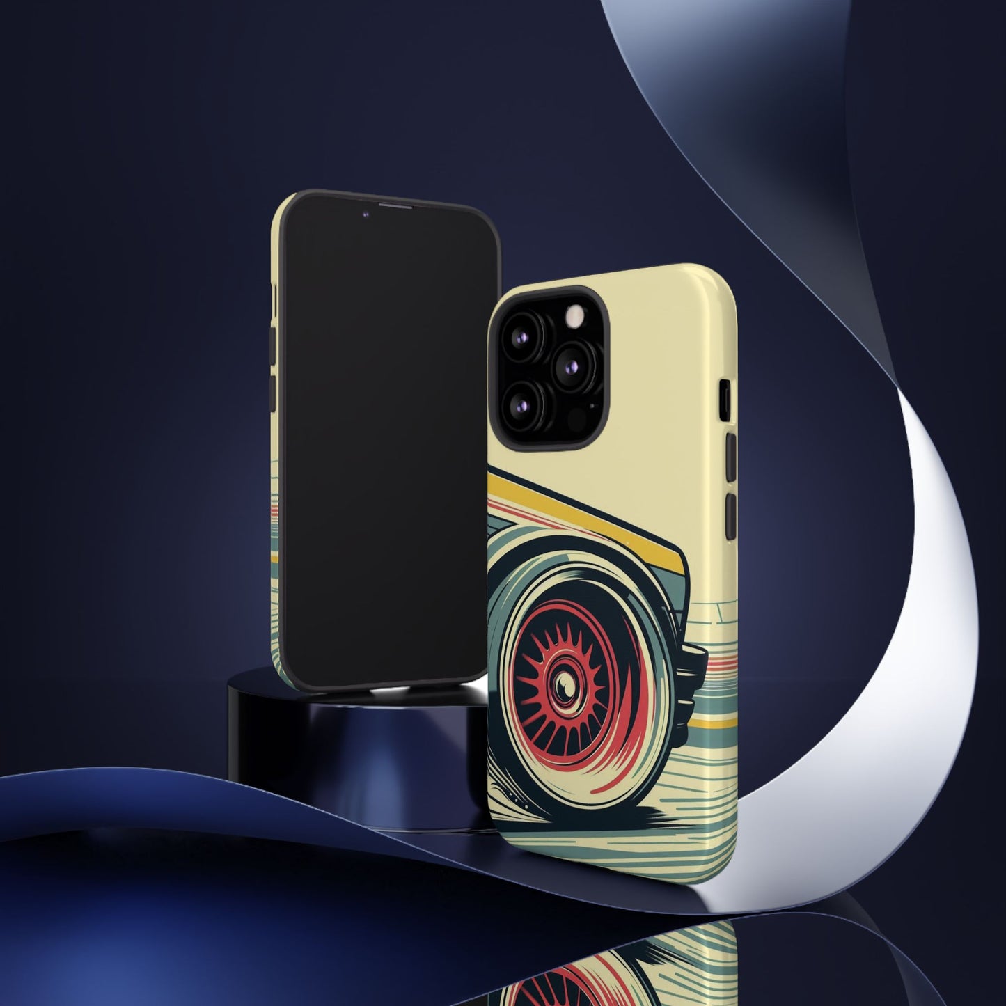 Car Drift Illustration Tough Phone Case