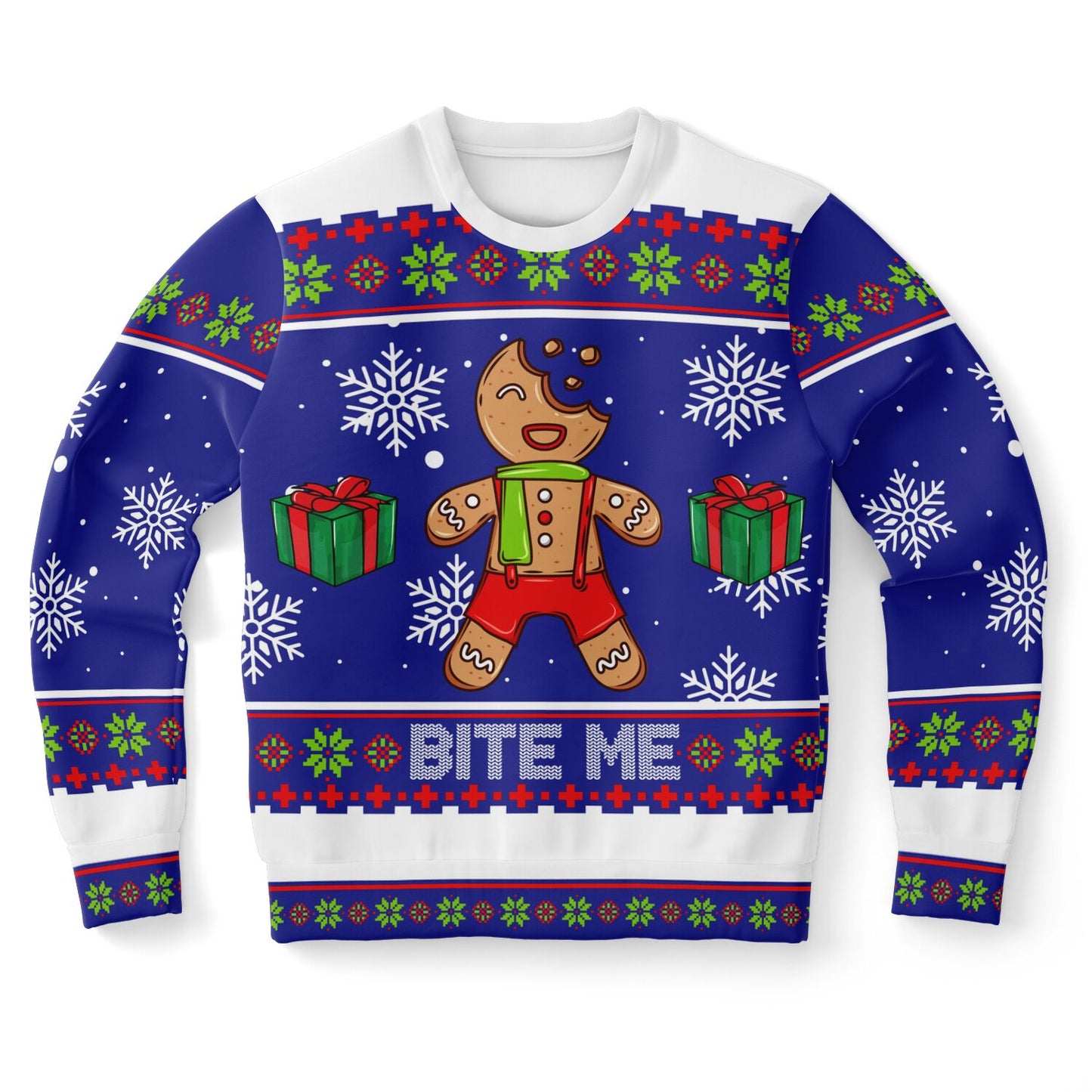 Bite Me Cheeky Christmas Holiday Sweatshirt