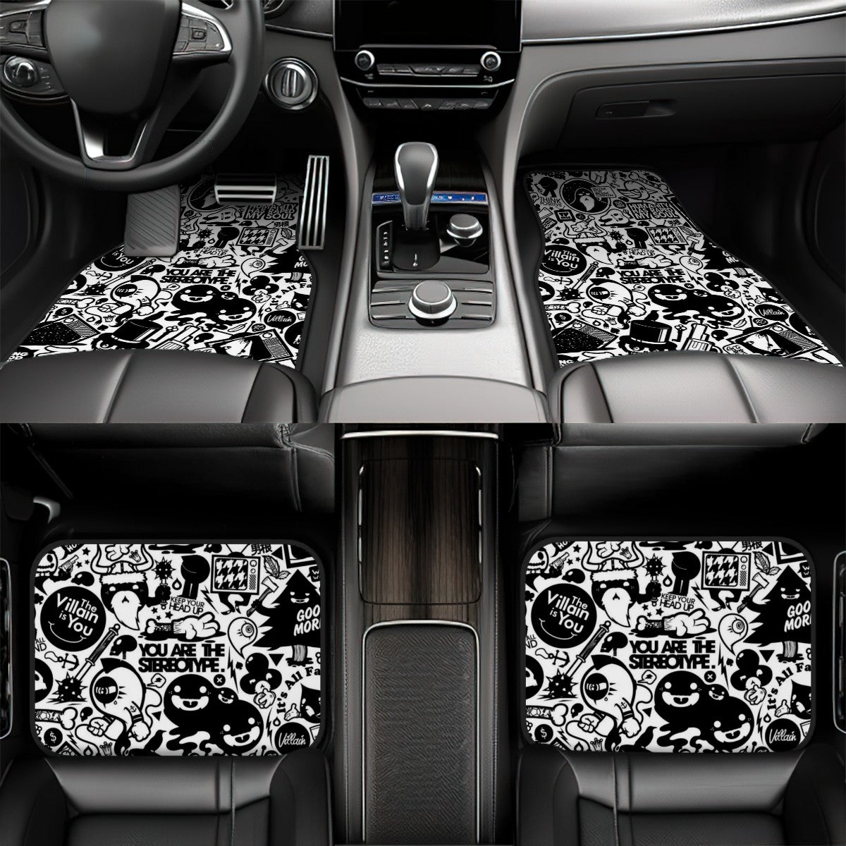 Doodle Collage Automotive Floor Mats