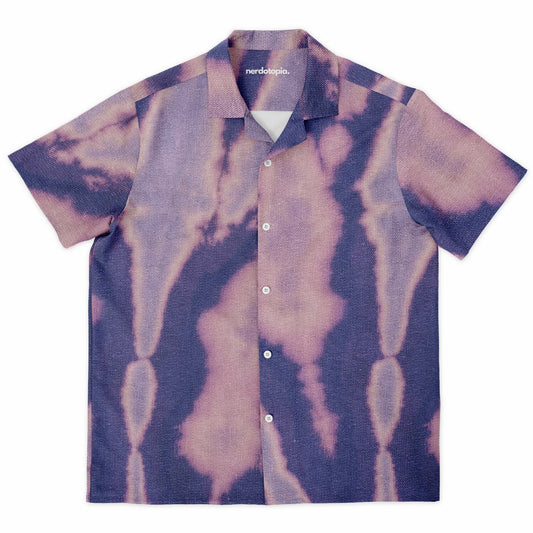 Flat lay front mockup of tie dye inspired shirt