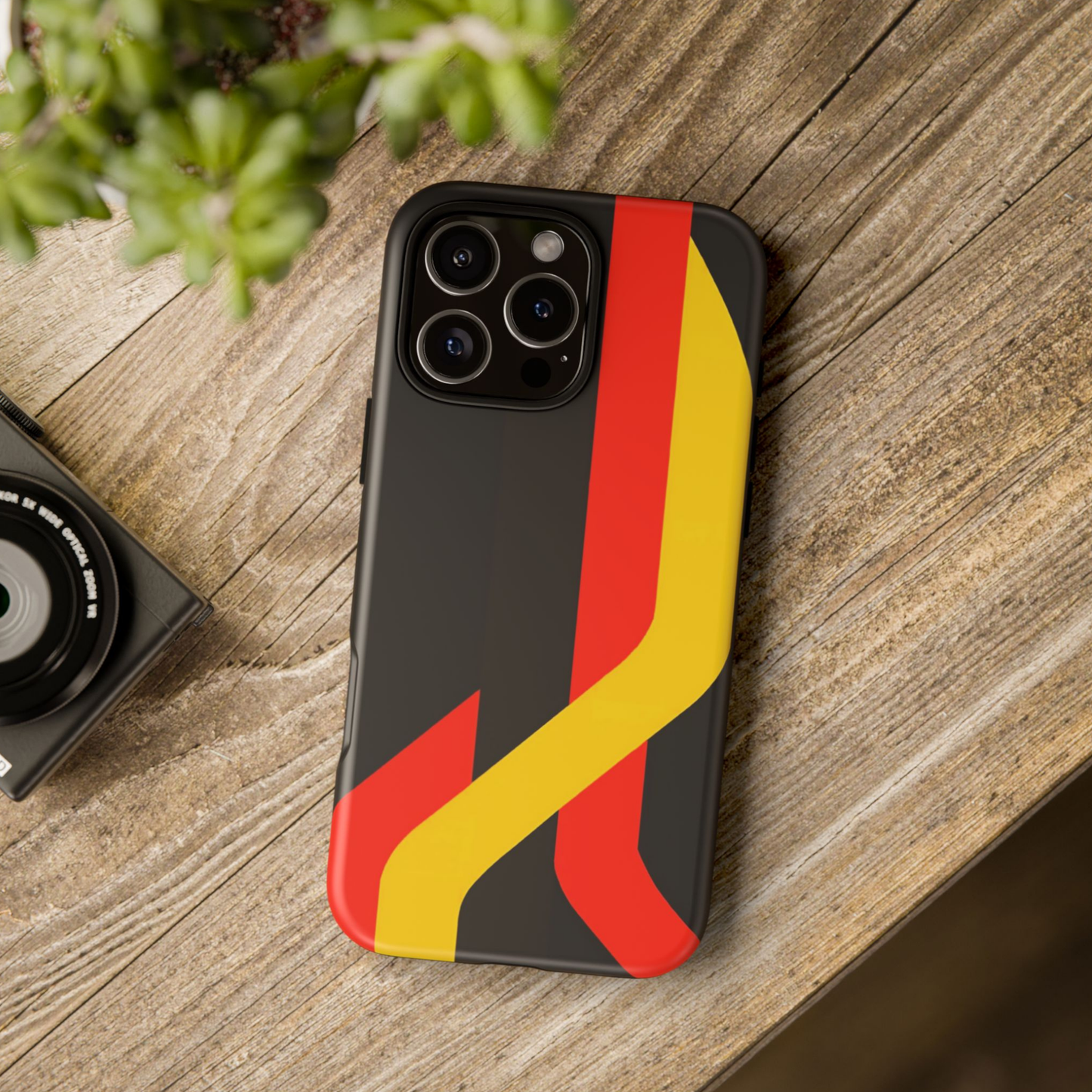 Racing Stripe Pattern Tough Phone Case