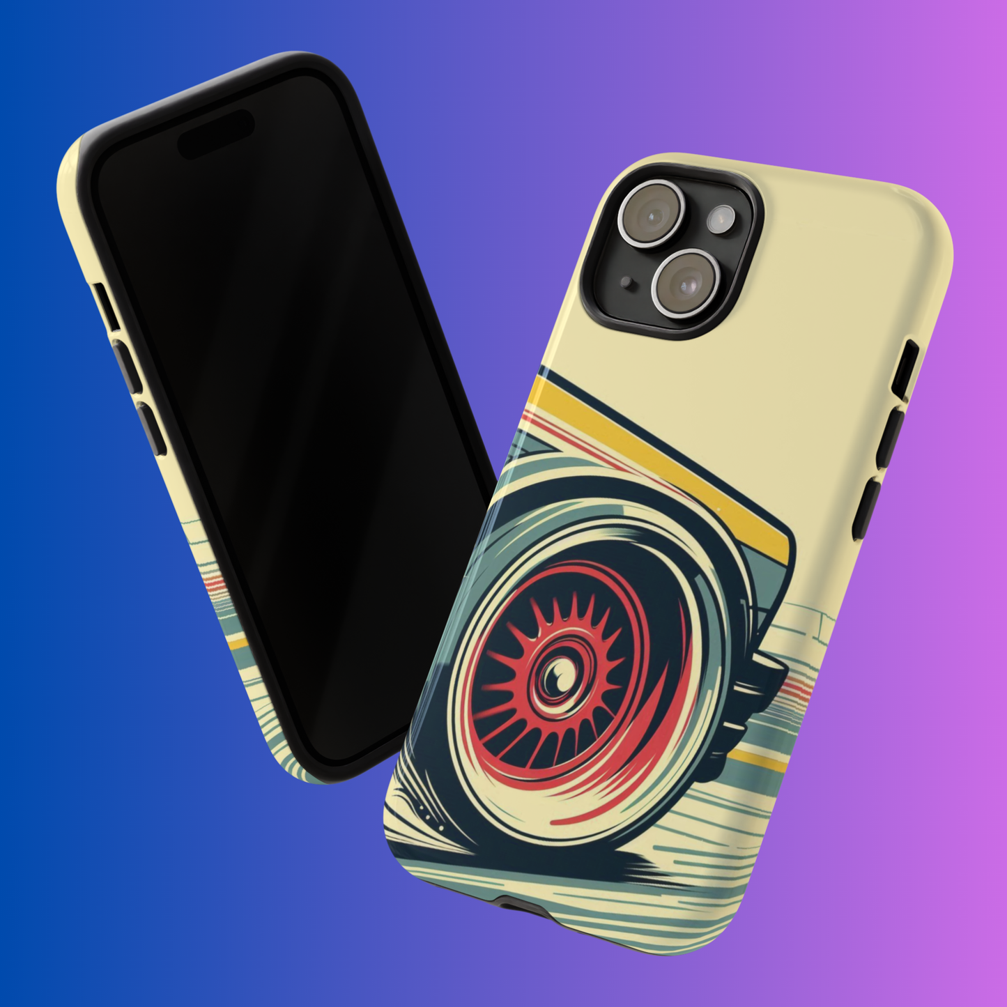 Car Drift Illustration Tough Phone Case