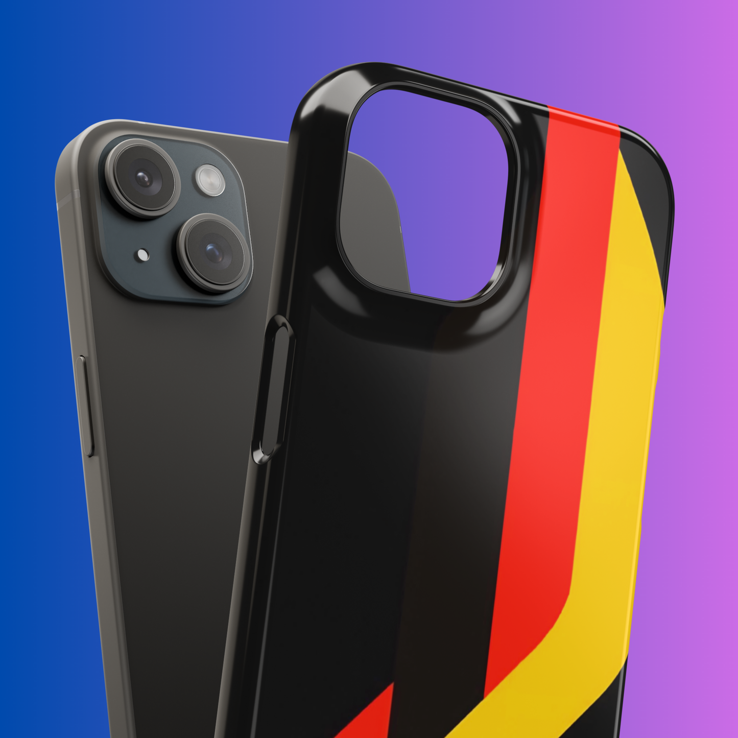 Racing Stripe Pattern Tough Phone Case