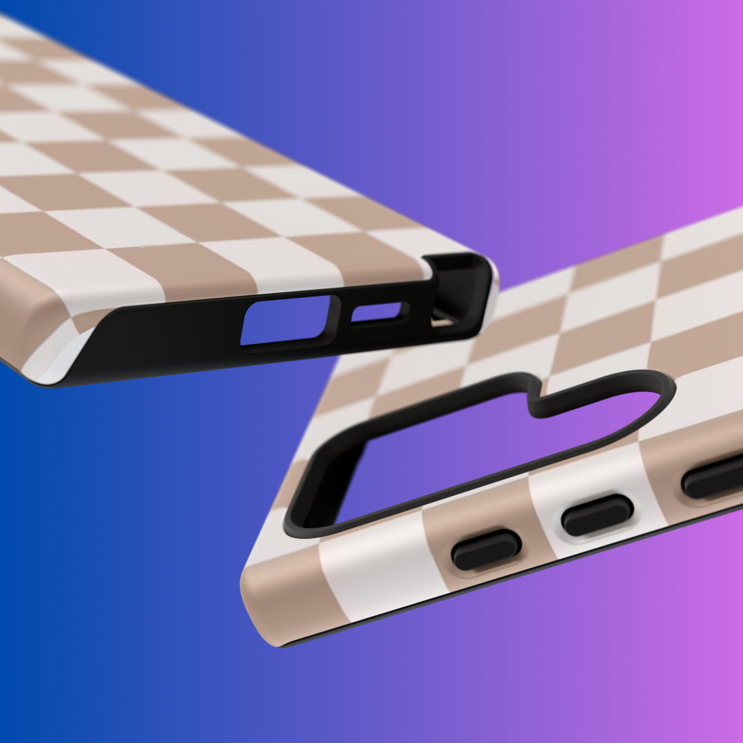 Minimalistic Checkered Design Tough Cases